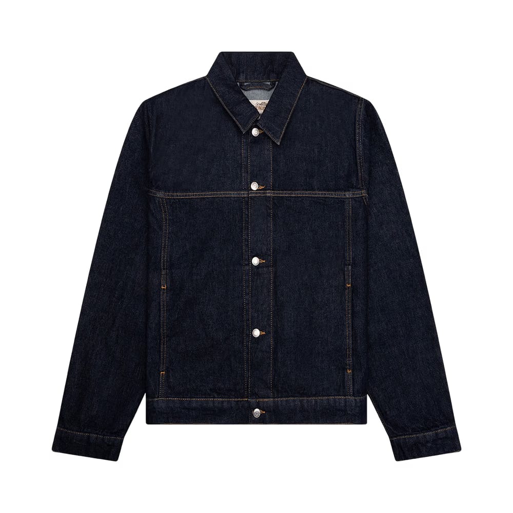 Stussy Trucker Denim Jacket Rinsed Indigo
