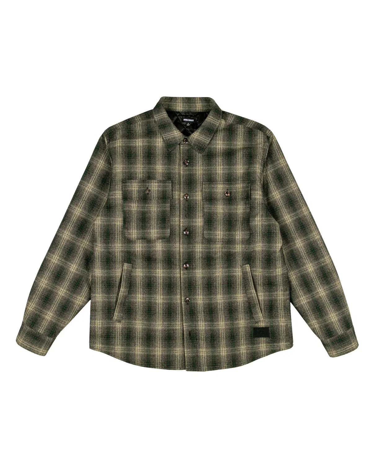 Born X Raised Oversized Flannel Shirt Jacket