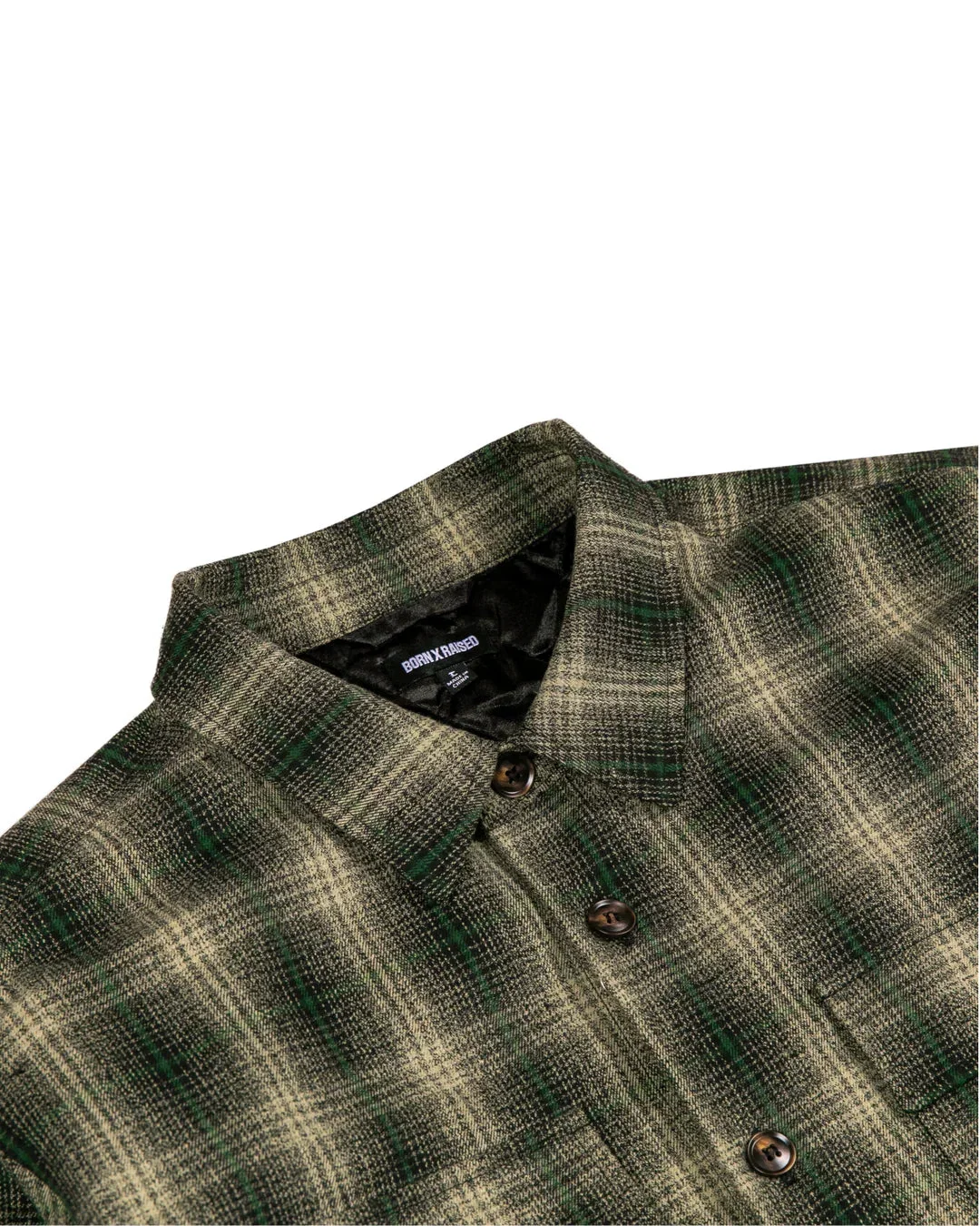 Born X Raised Oversized Flannel Shirt Jacket