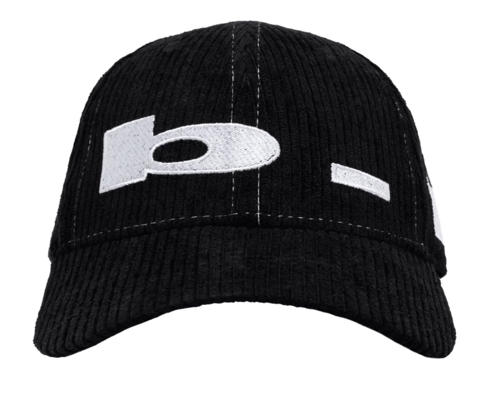 b.Eautiful b.E Low Hat – Black Corduroy / White