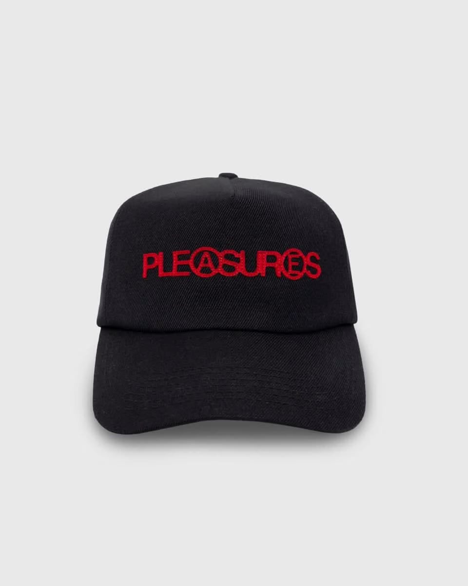 Pleasures Zine Strapback Hat – Black