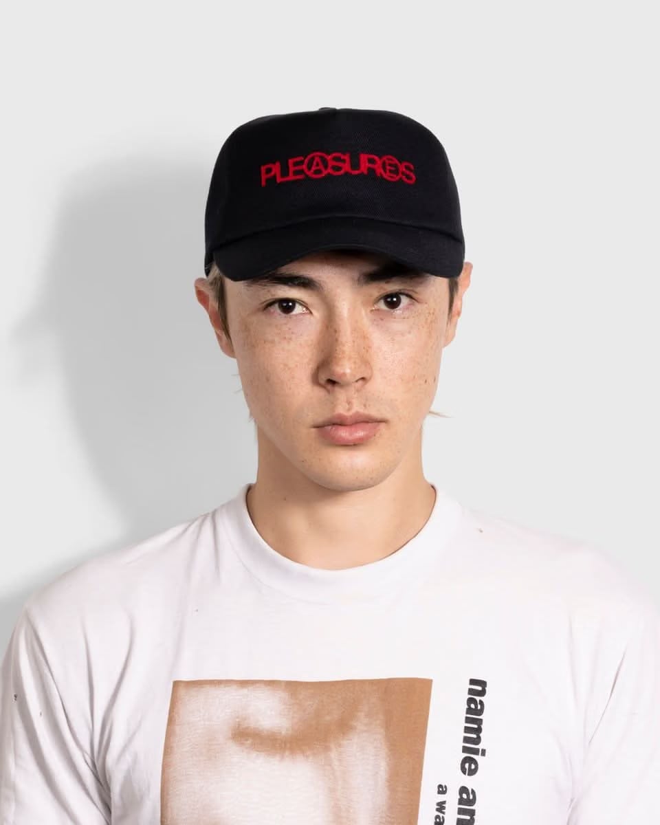 Pleasures Zine Strapback Hat – Black