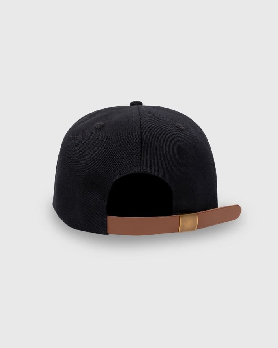 Pleasures Zine Strapback Hat – Black