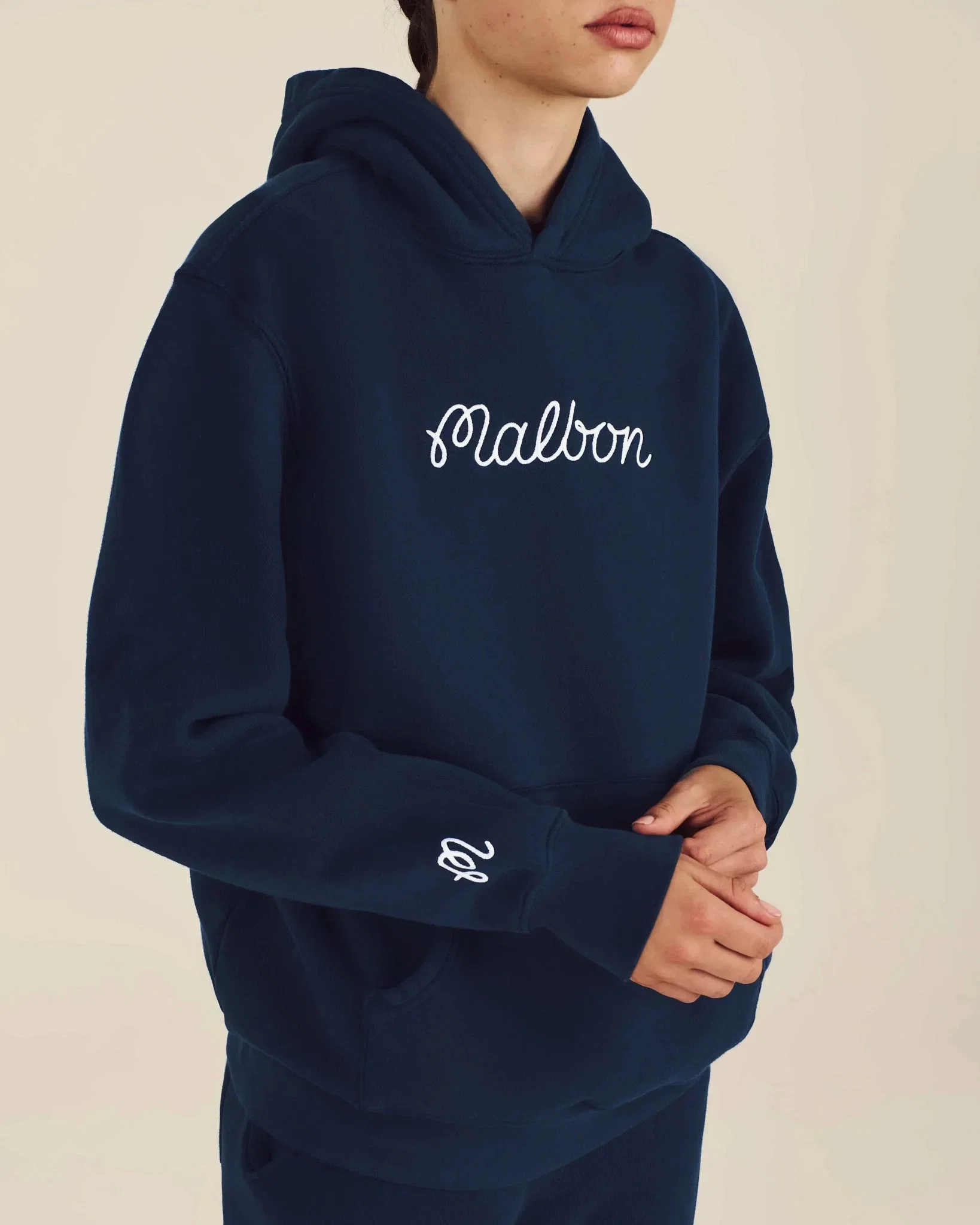 Malbon Golf Fesque Hoodie – Navy