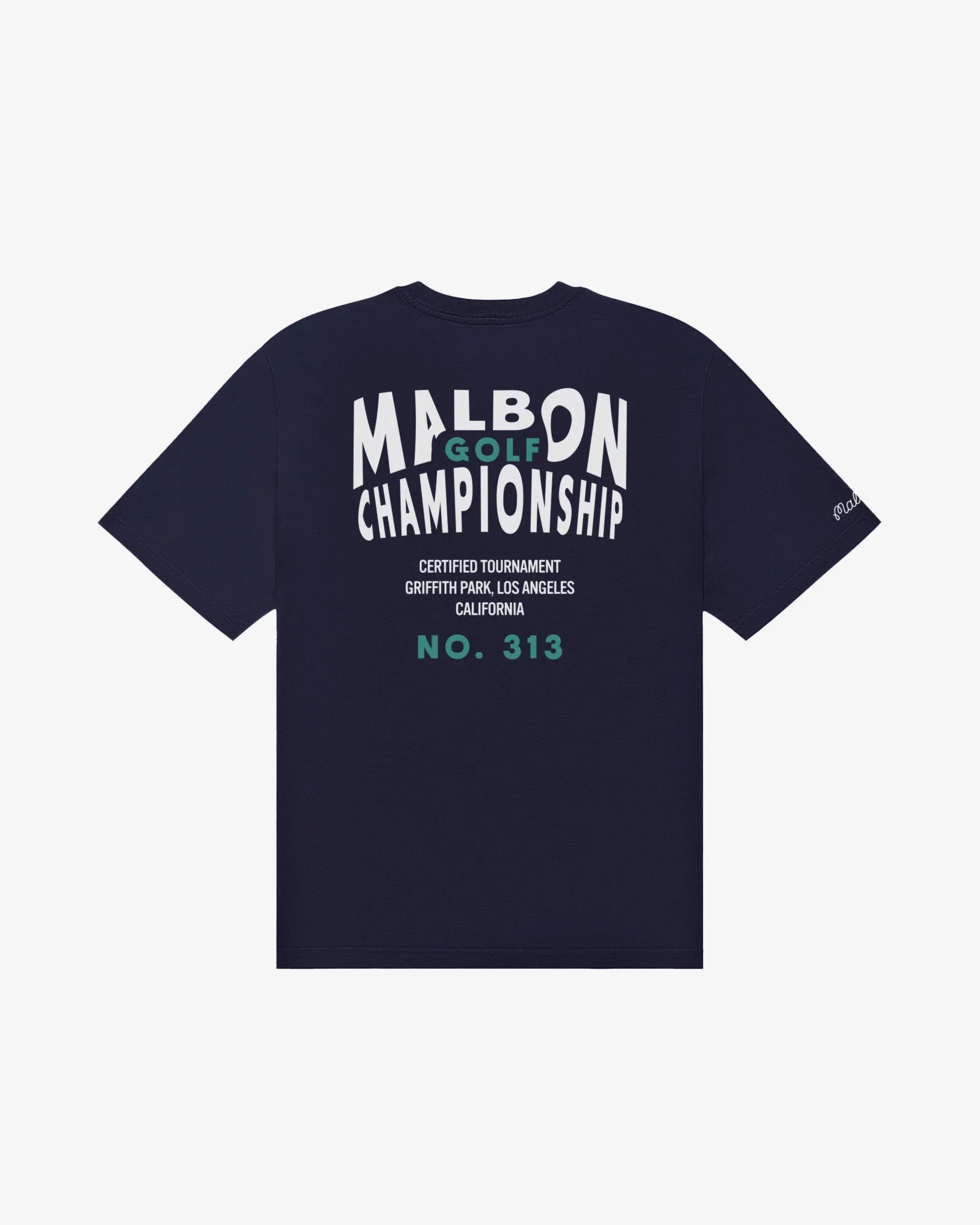 Malbon Golf Bermuda Championship Tee - Navy