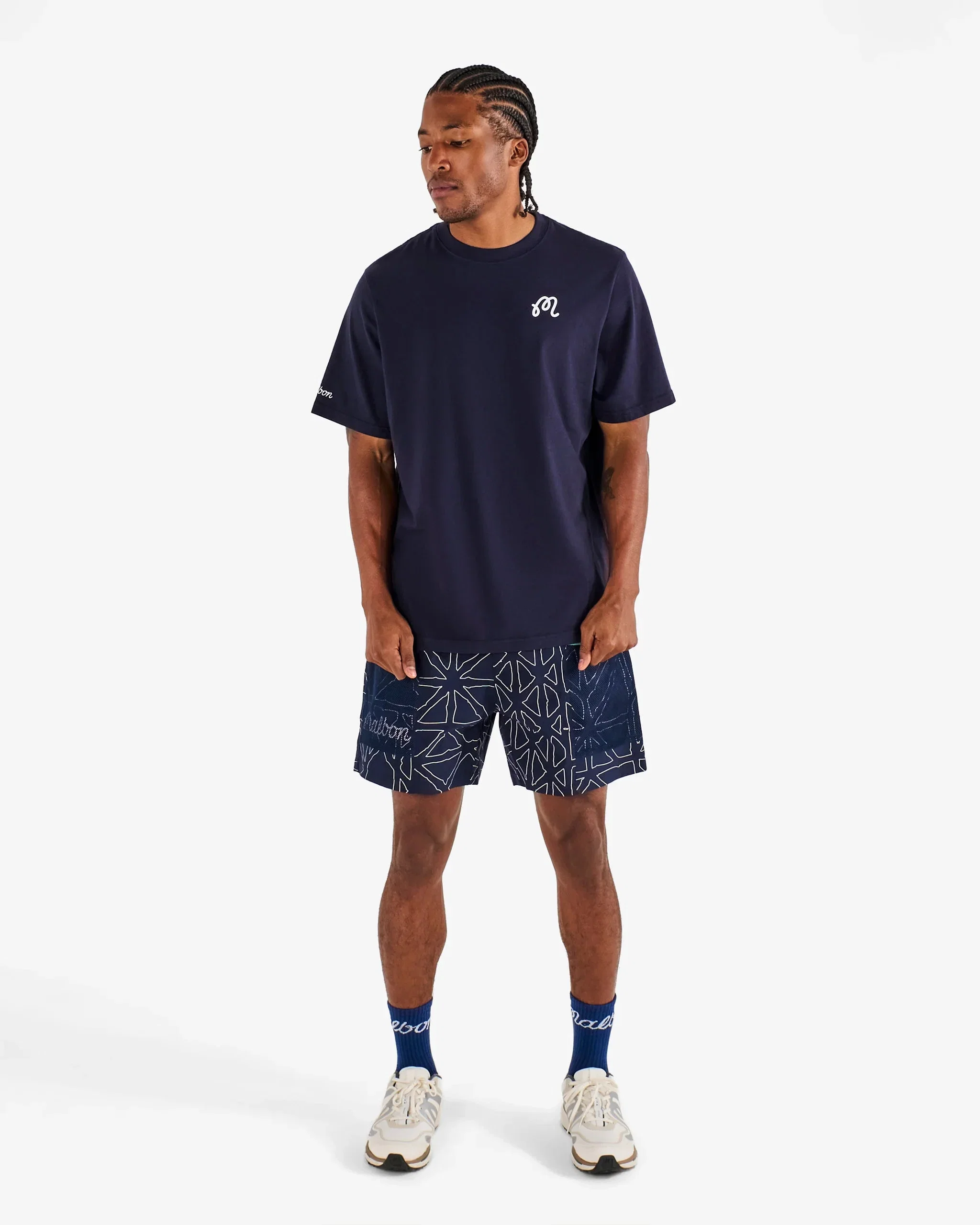 Malbon Golf Bermuda Championship Tee - Navy