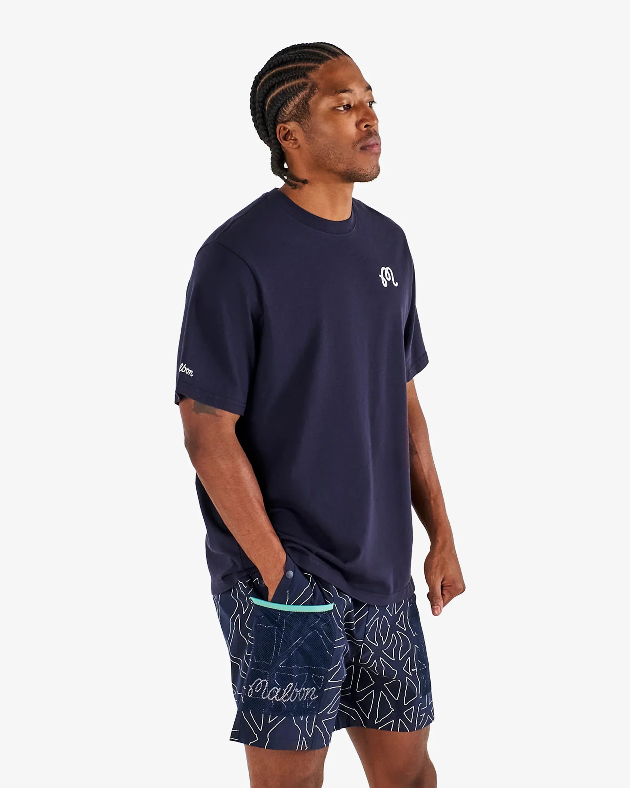 Malbon Golf Bermuda Championship Tee - Navy