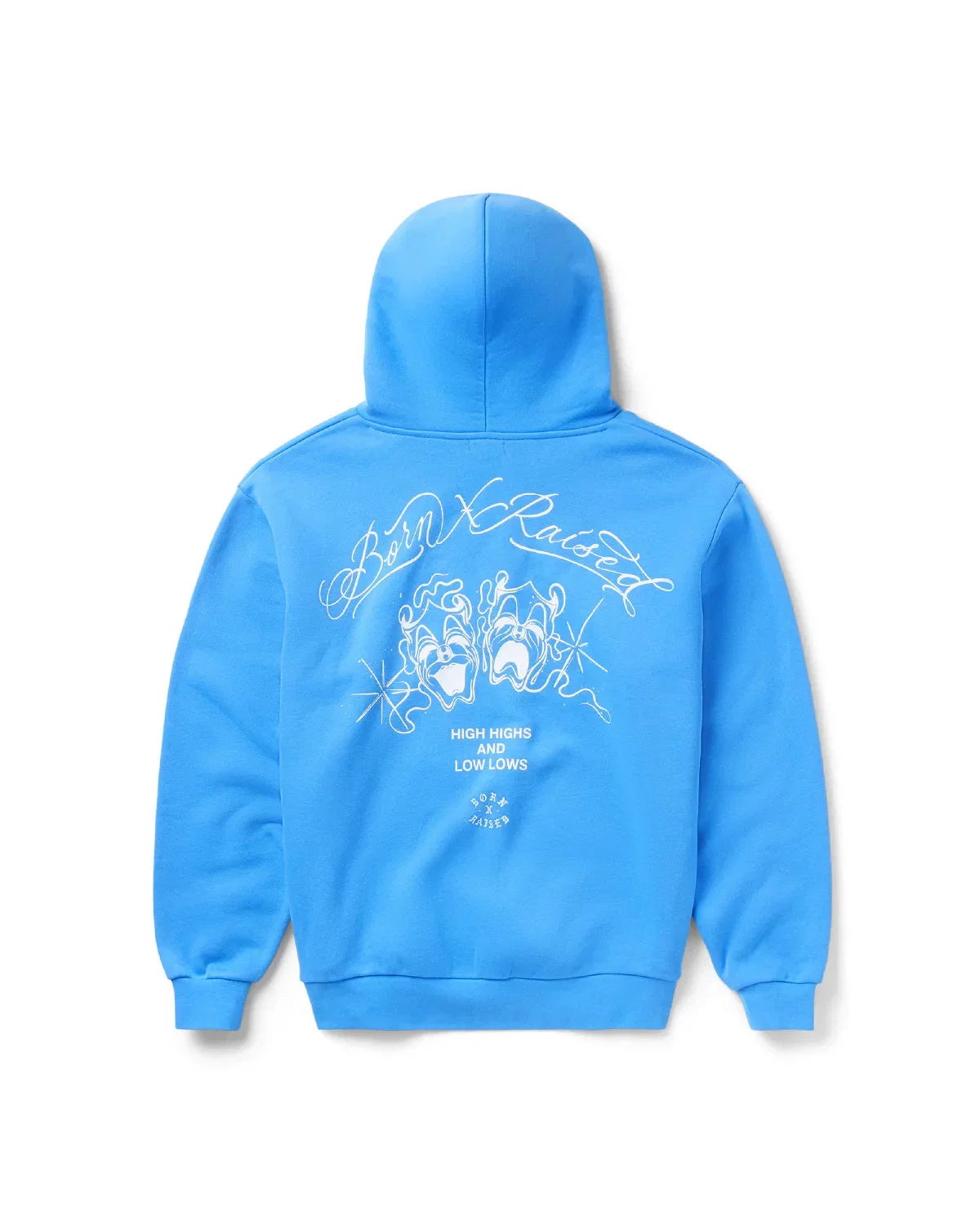 Born X Raised High Highs & Low Lows Hoodie Blue