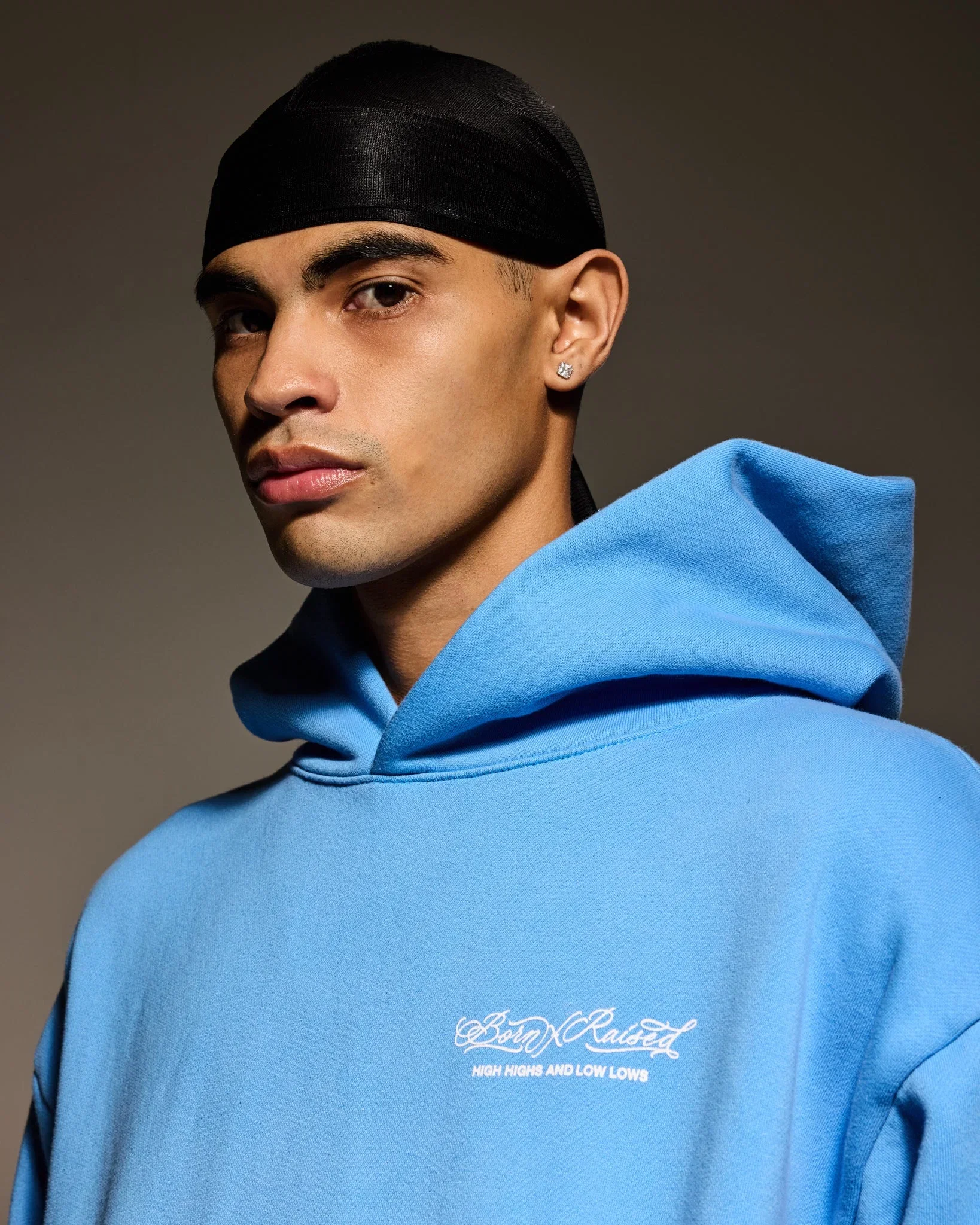 Born X Raised High Highs & Low Lows Hoodie Blue