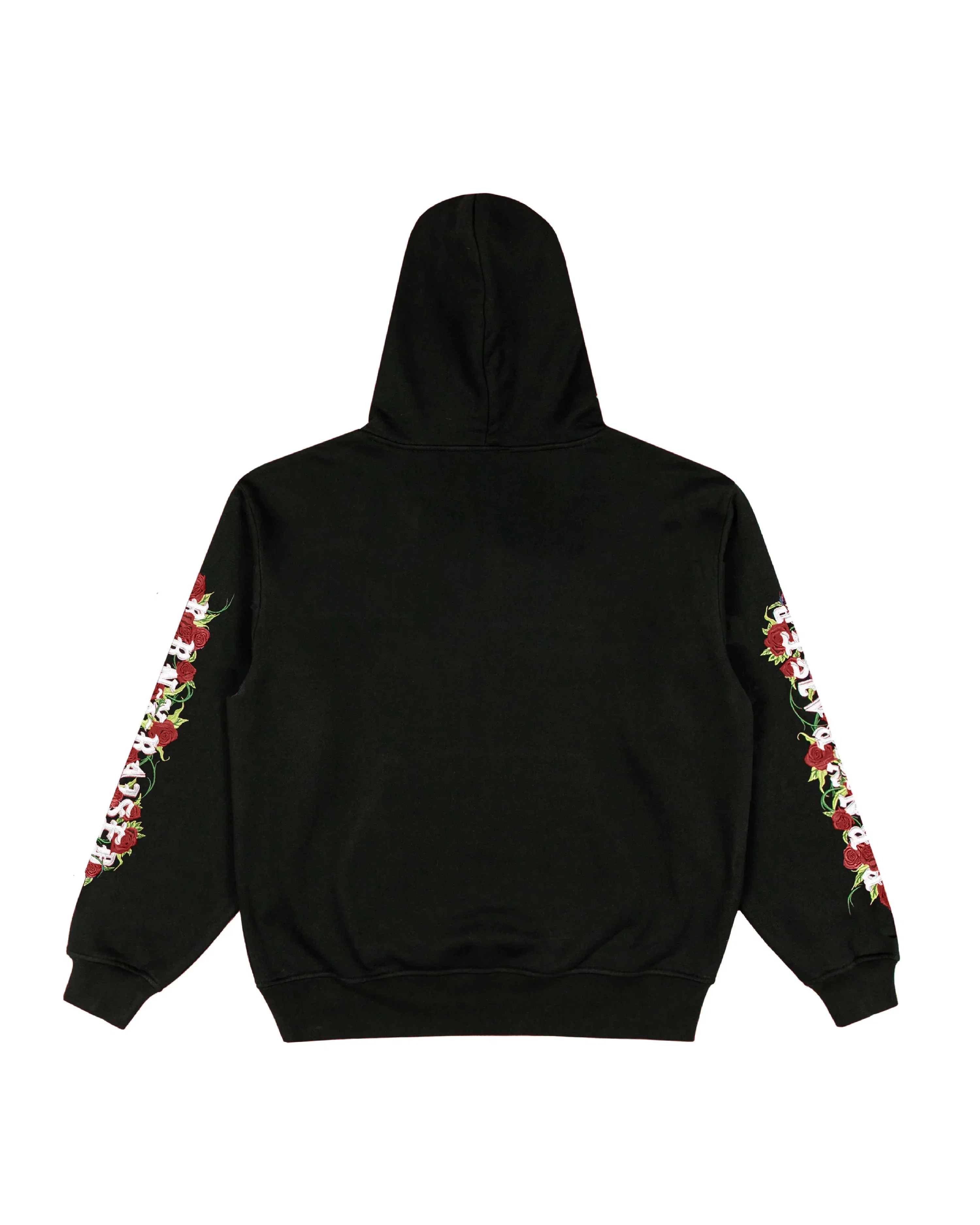 Born X Raised Embroidered Roses Hoodie Black