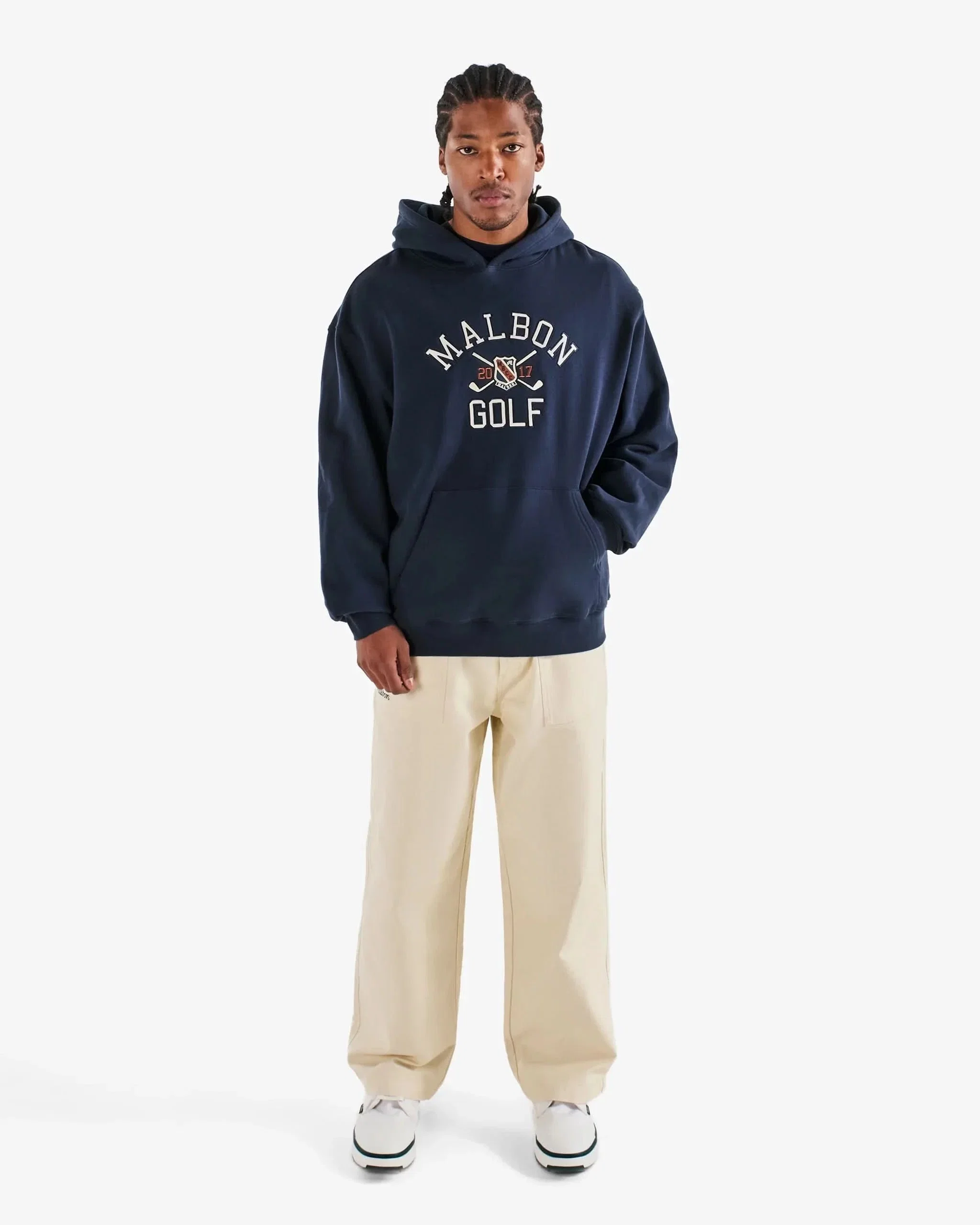 Malbon Golf Fesque Crest Hoodie