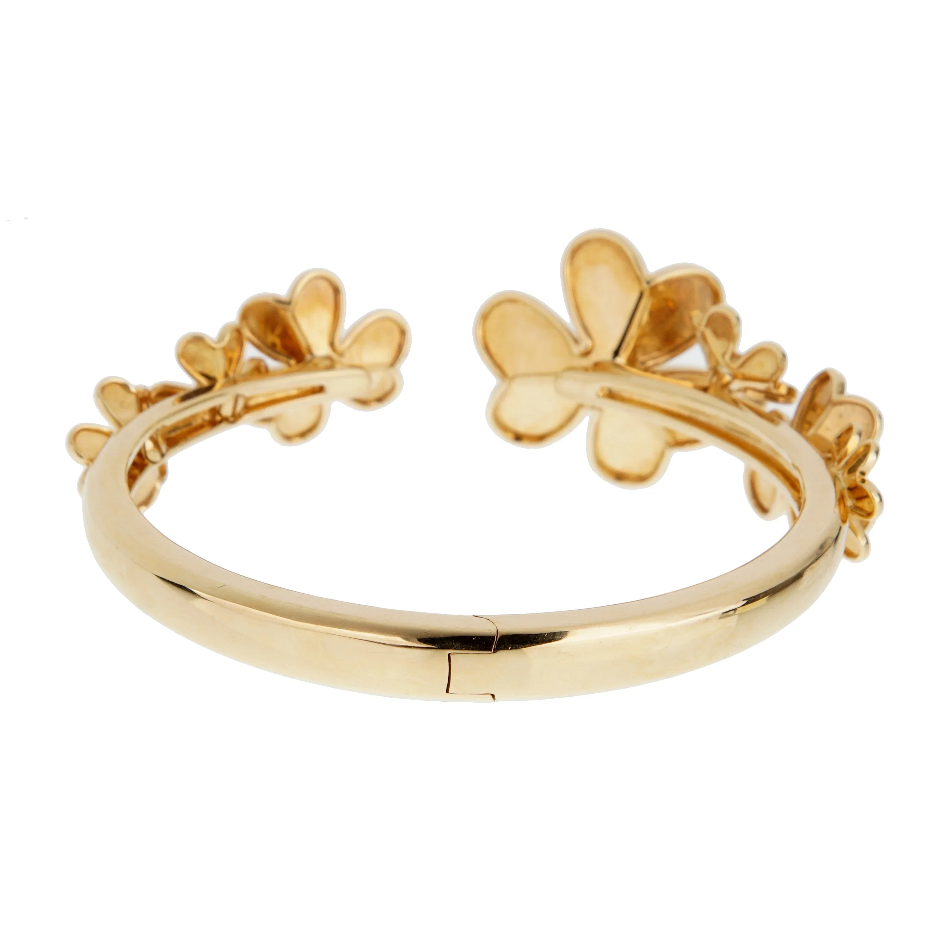 Van Cleef & Arpels Frivole Bracelet 7 Flowers Large Model Diamond 18k Yellow Gold