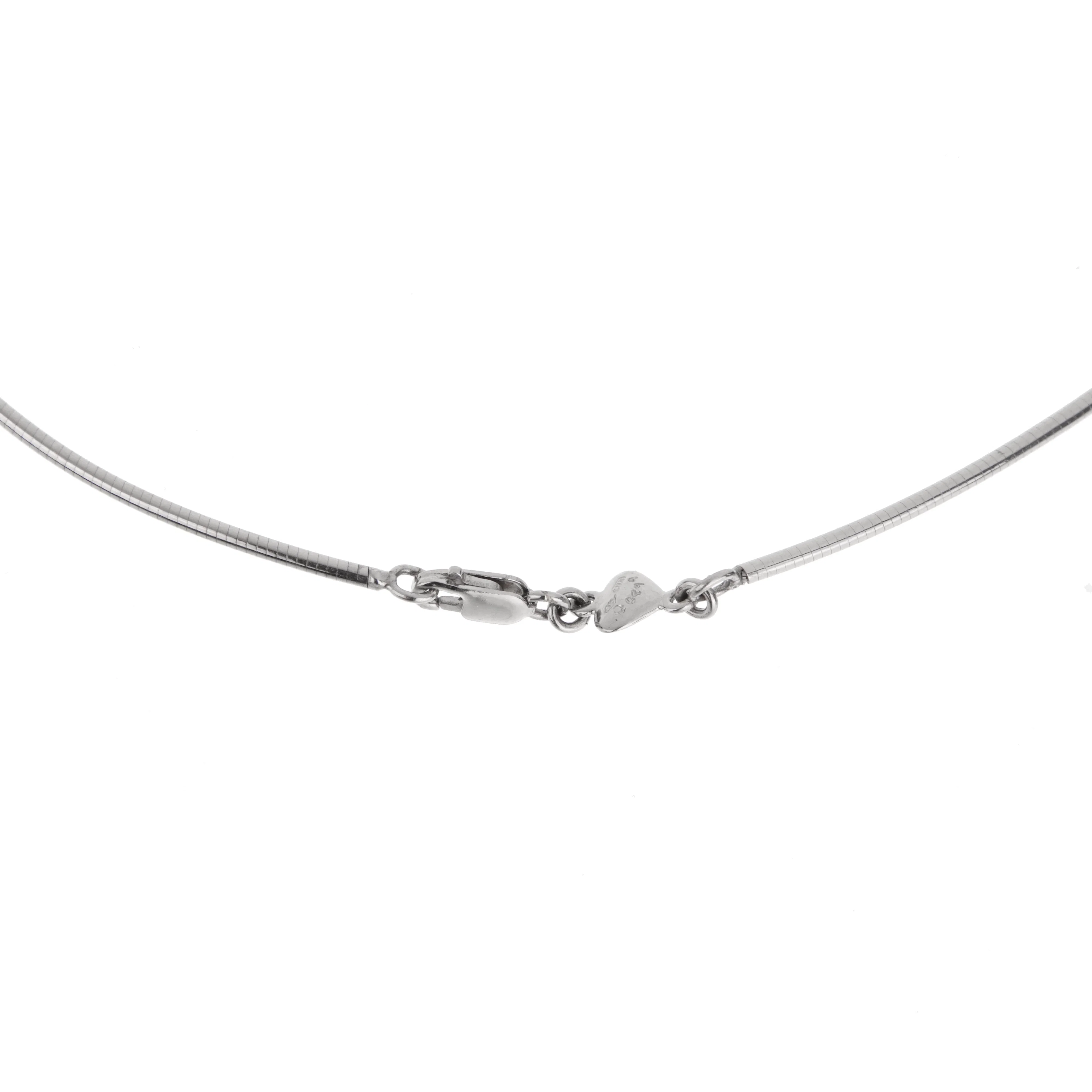 Marina B Diamond Cross Pendant Necklace 18k White Gold