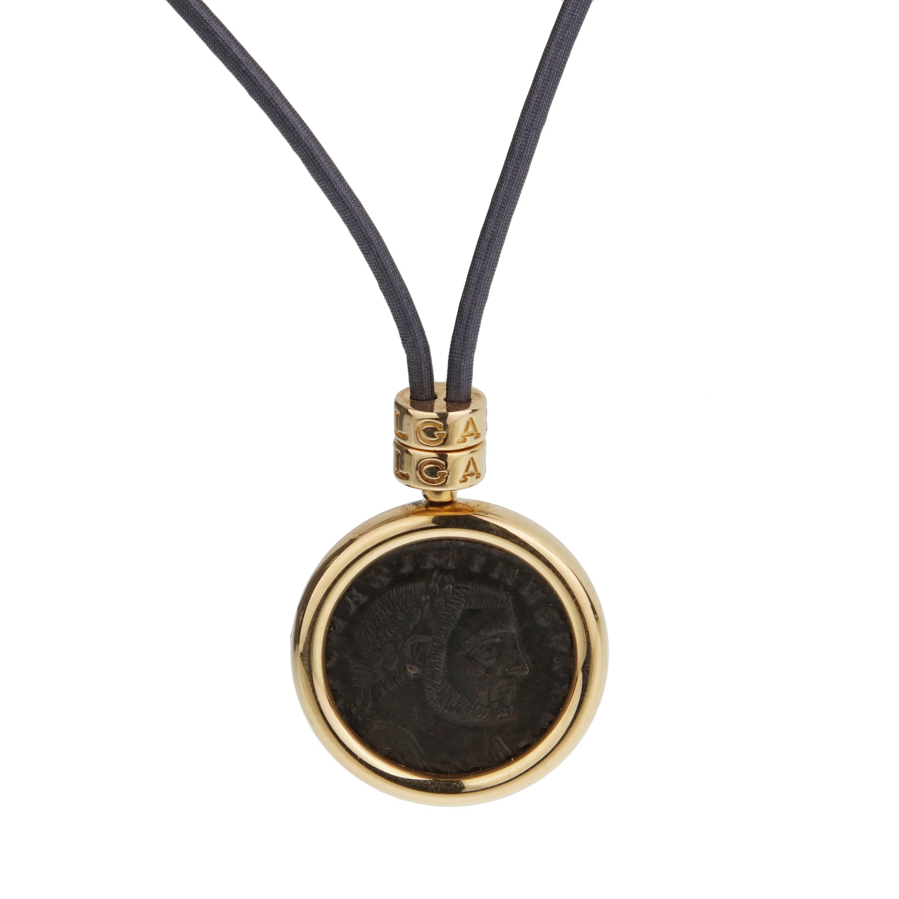 Bvlgari Monete 18k Yellow Gold Ancient Coin Necklace