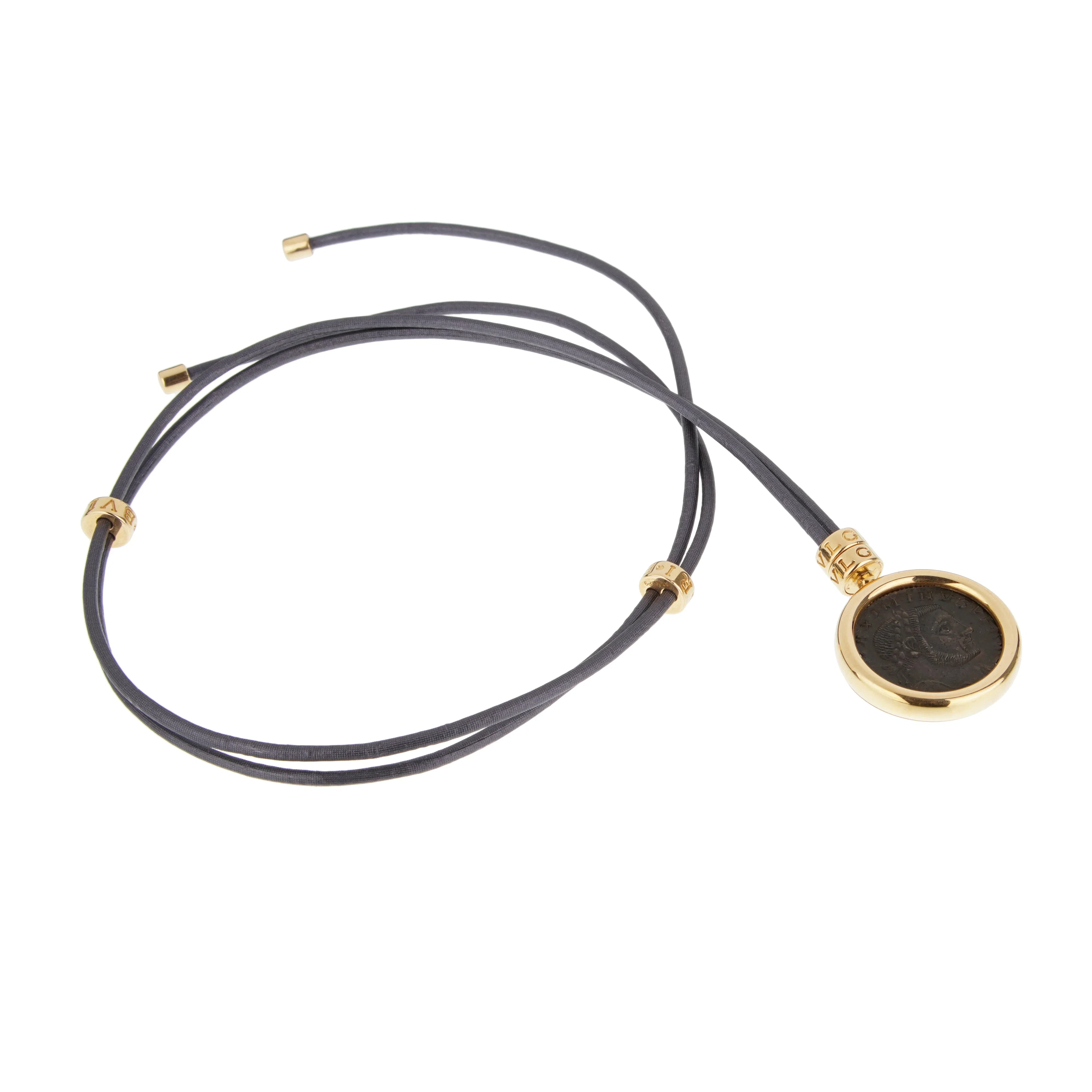 Bvlgari Monete 18k Yellow Gold Ancient Coin Necklace