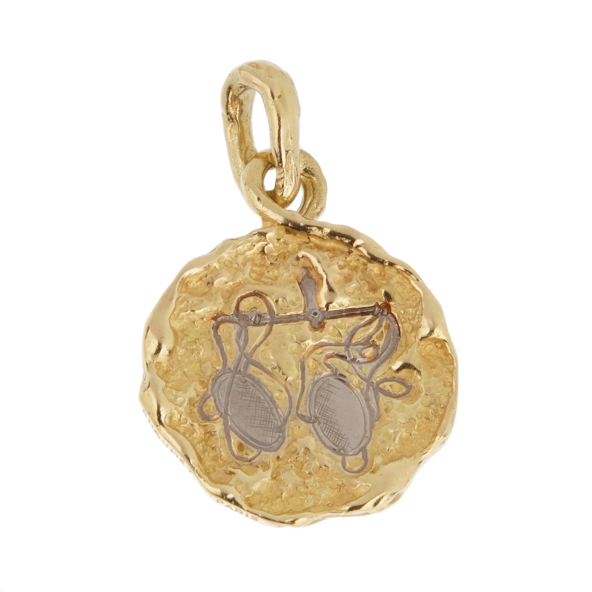 Chaumet Libra Zodiac 18k Yellow Gold Pendant Necklace