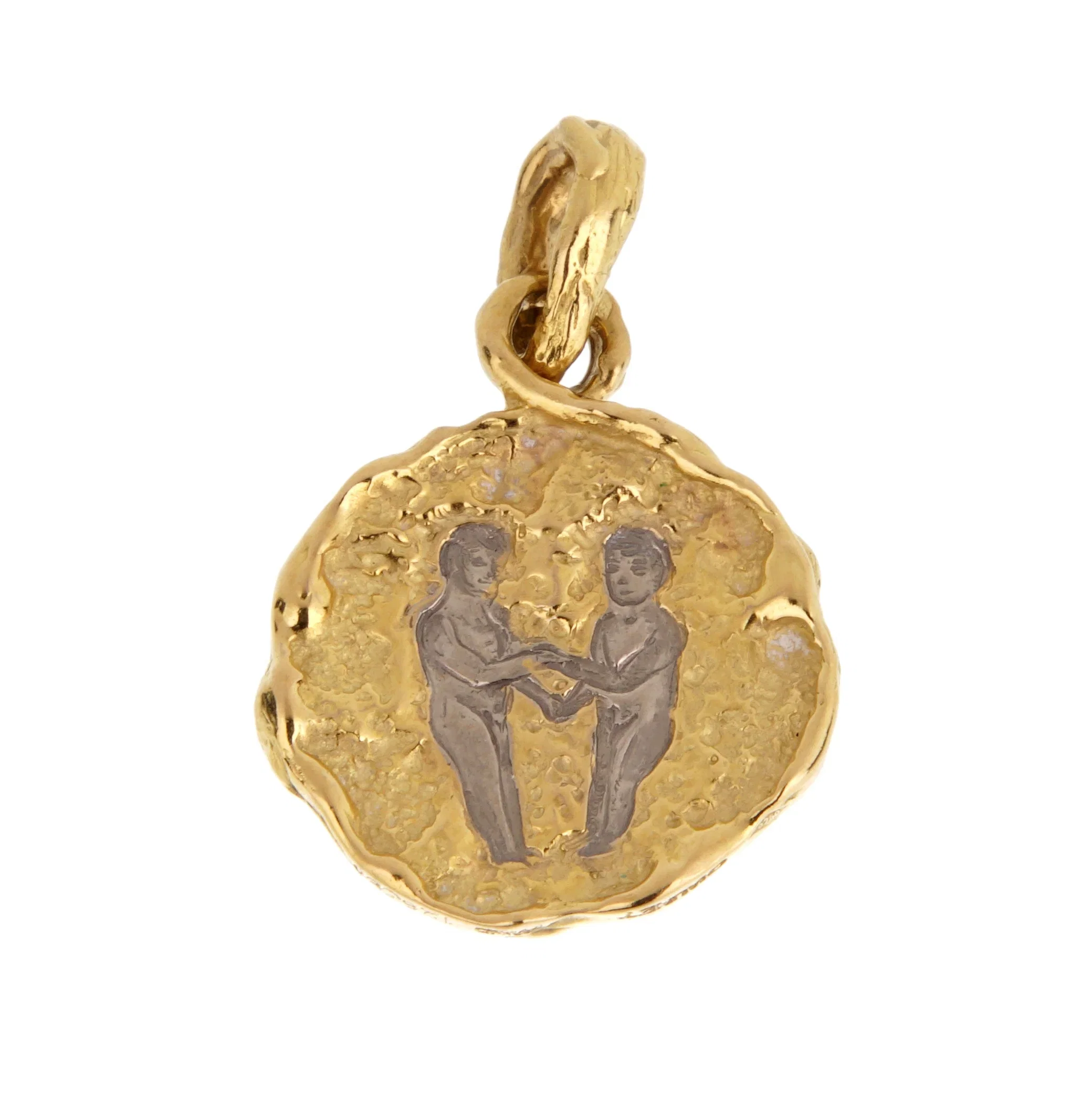 Chaumet Paris 18K Yellow Gold Gemini Zodiac Pendant Necklace