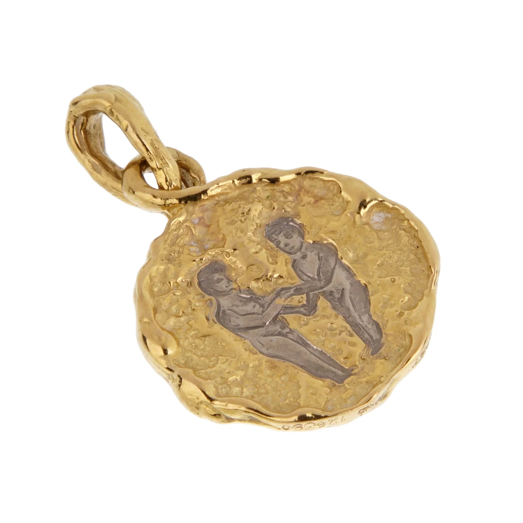 Chaumet Paris 18K Yellow Gold Gemini Zodiac Pendant Necklace