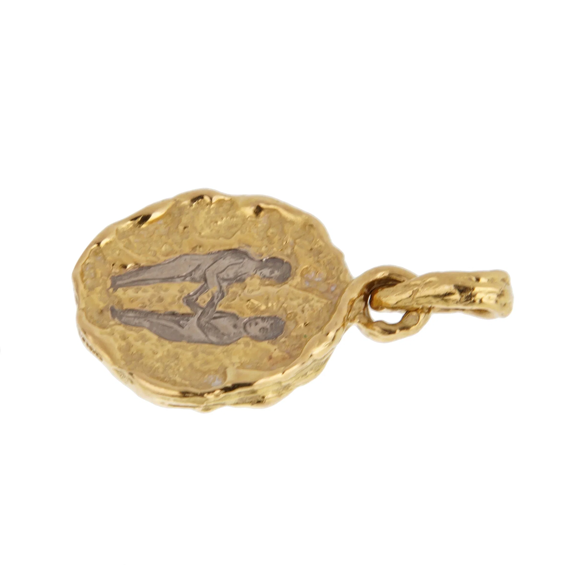 Chaumet Paris 18K Yellow Gold Gemini Zodiac Pendant Necklace