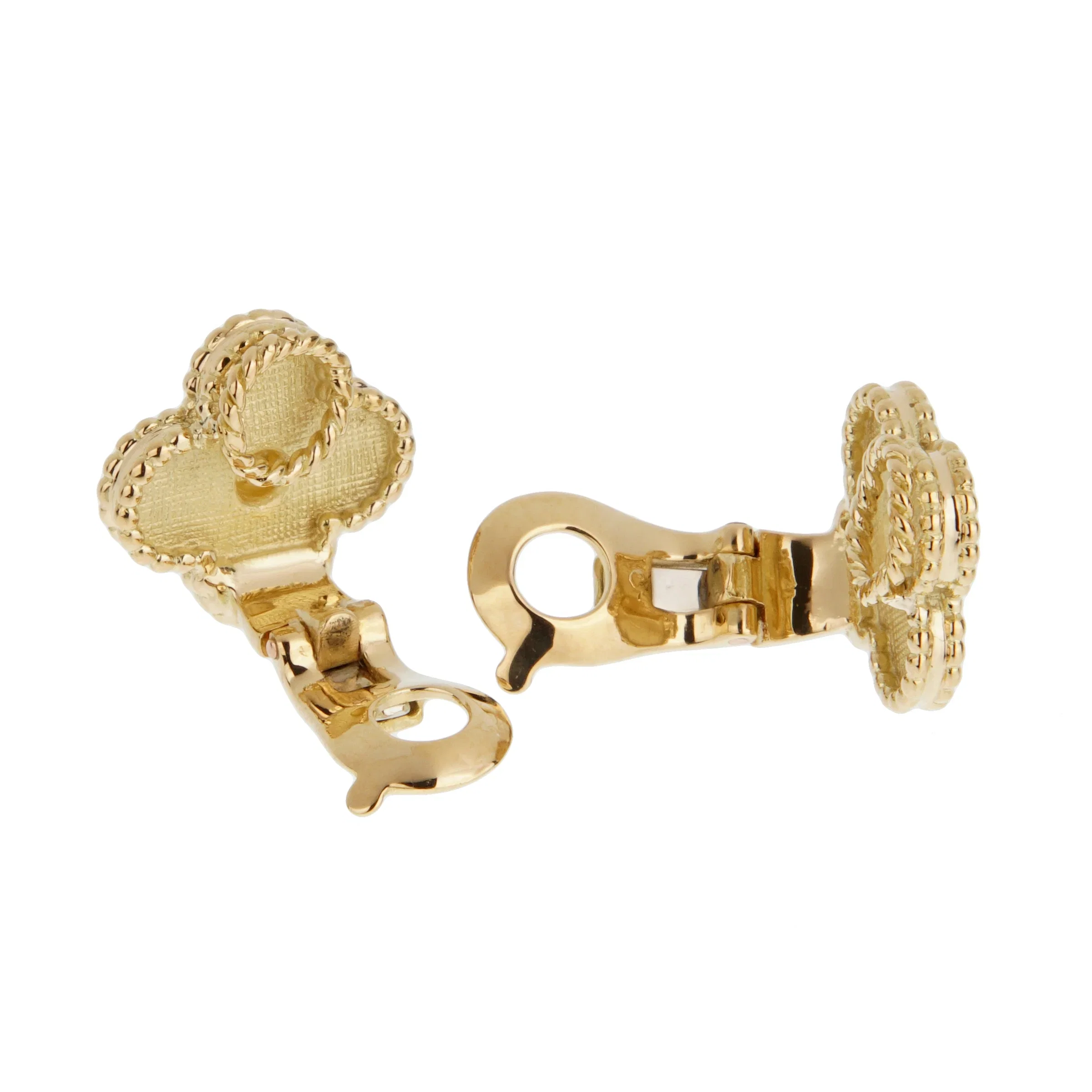 Van Cleef & Arpels Vintage Alhambra 18K Yellow Gold Earrings