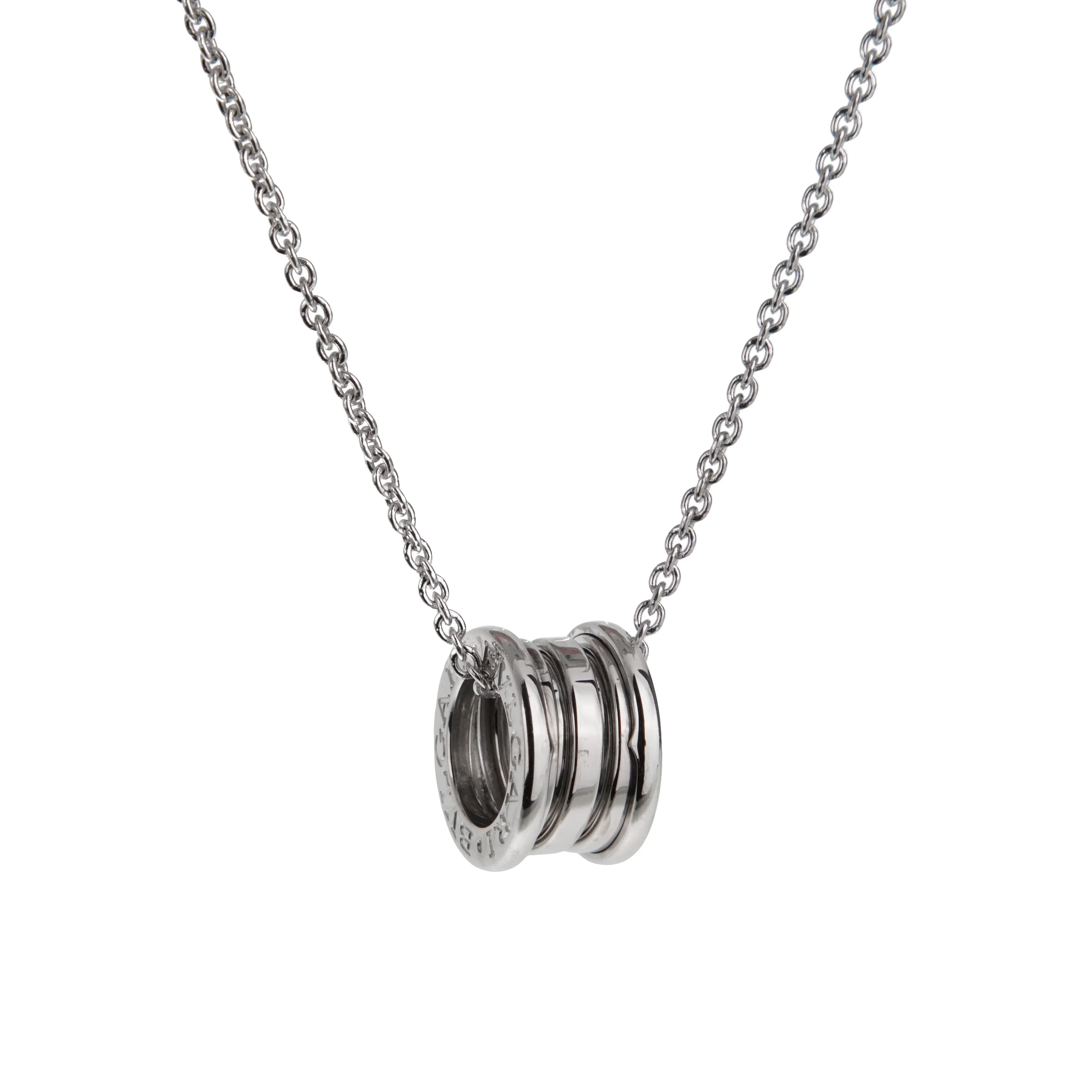 Bvlgari Bzero1 Vintage 18k White Gold Pendant Necklace