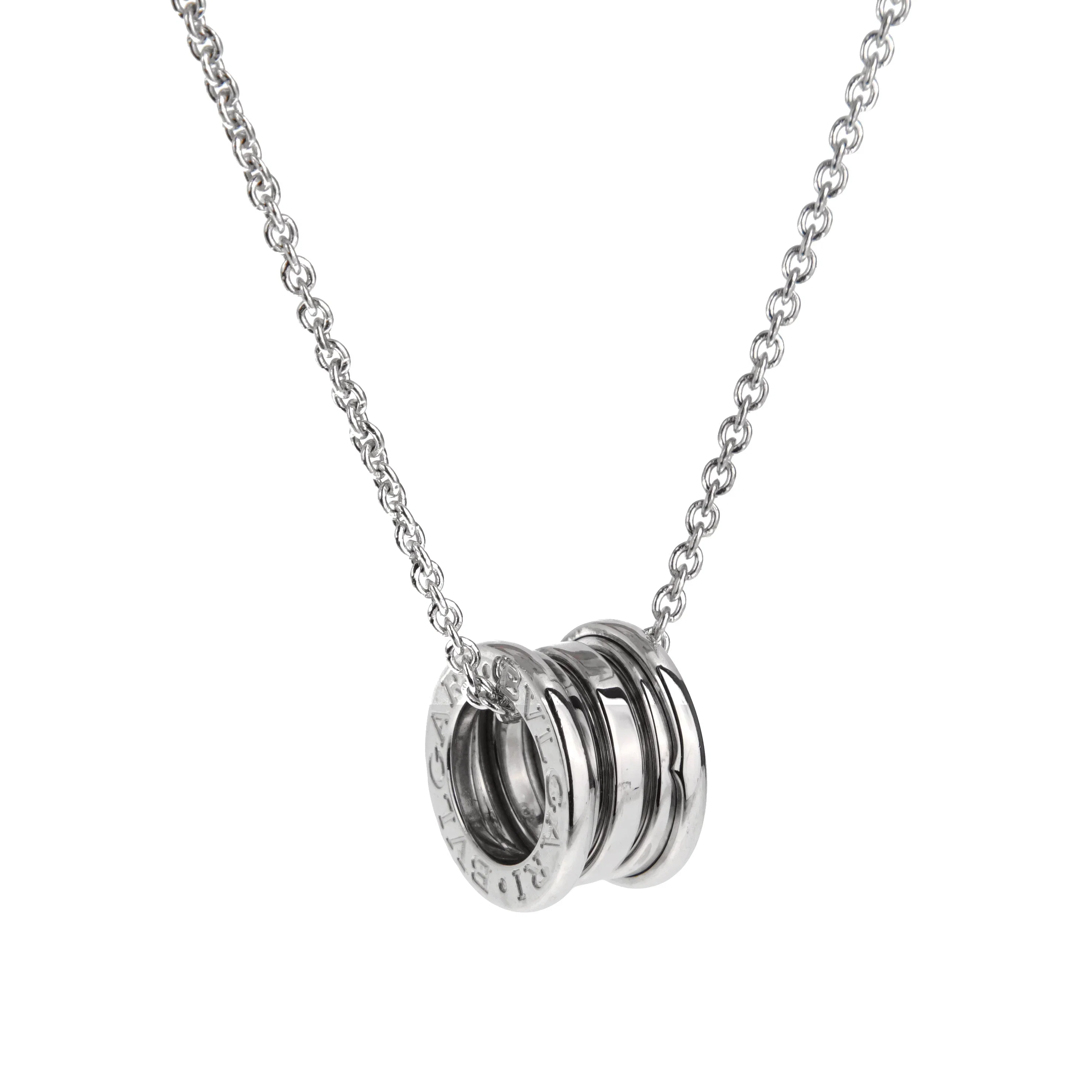 Bvlgari Bzero1 Vintage 18k White Gold Pendant Necklace