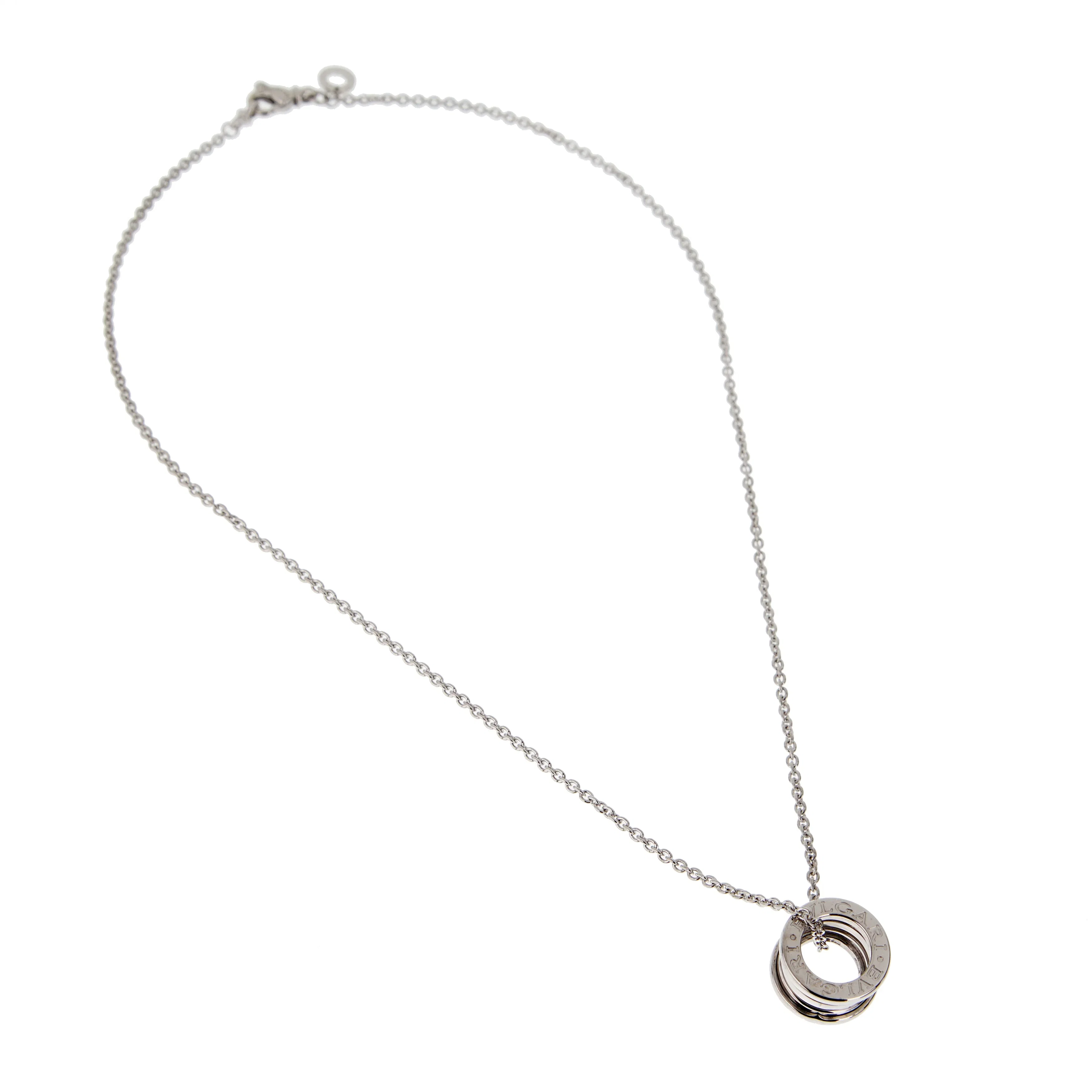 Bvlgari Bzero1 Vintage 18k White Gold Pendant Necklace