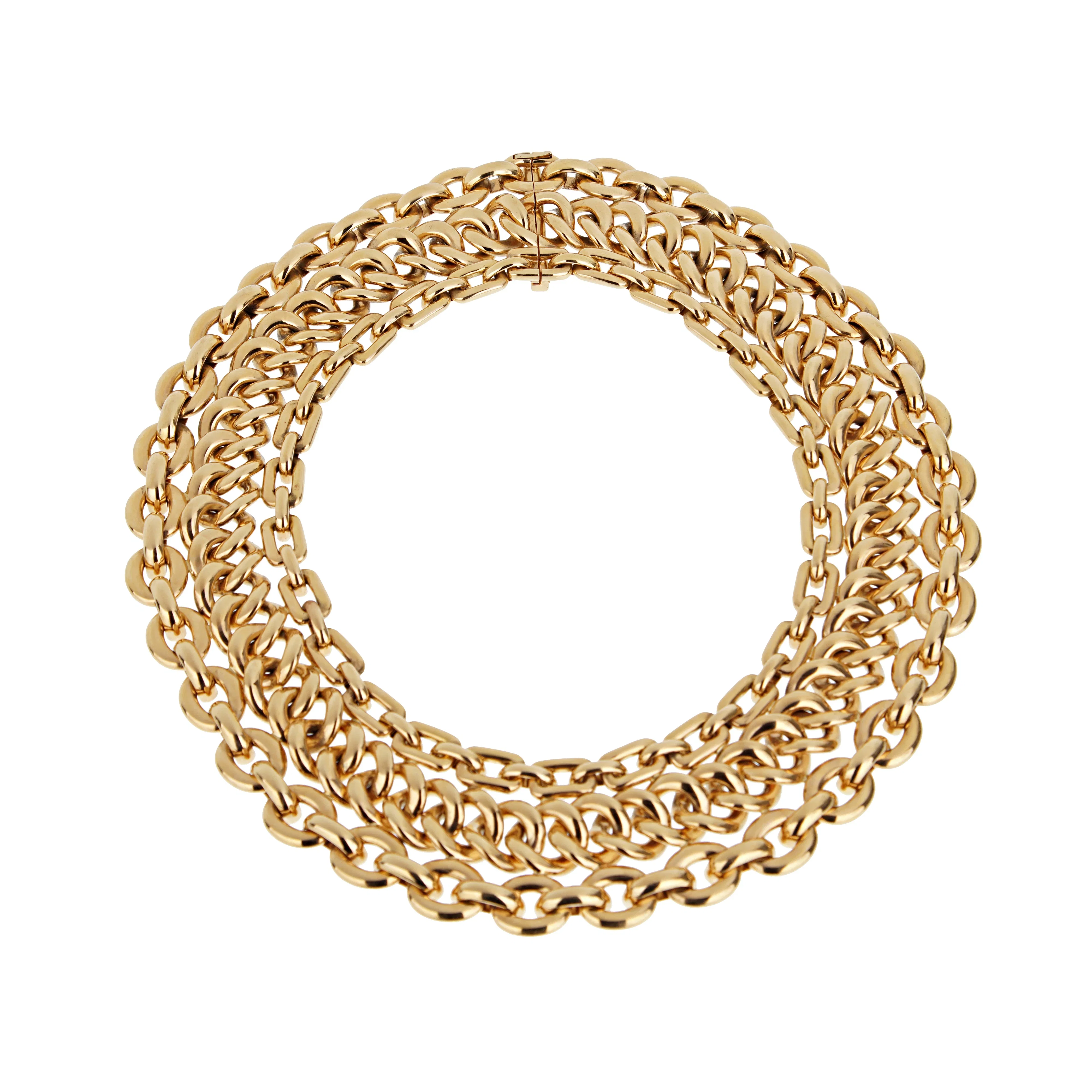 Ralph Lauren Purple Label Chunky Chain 18k Yellow Gold Necklace