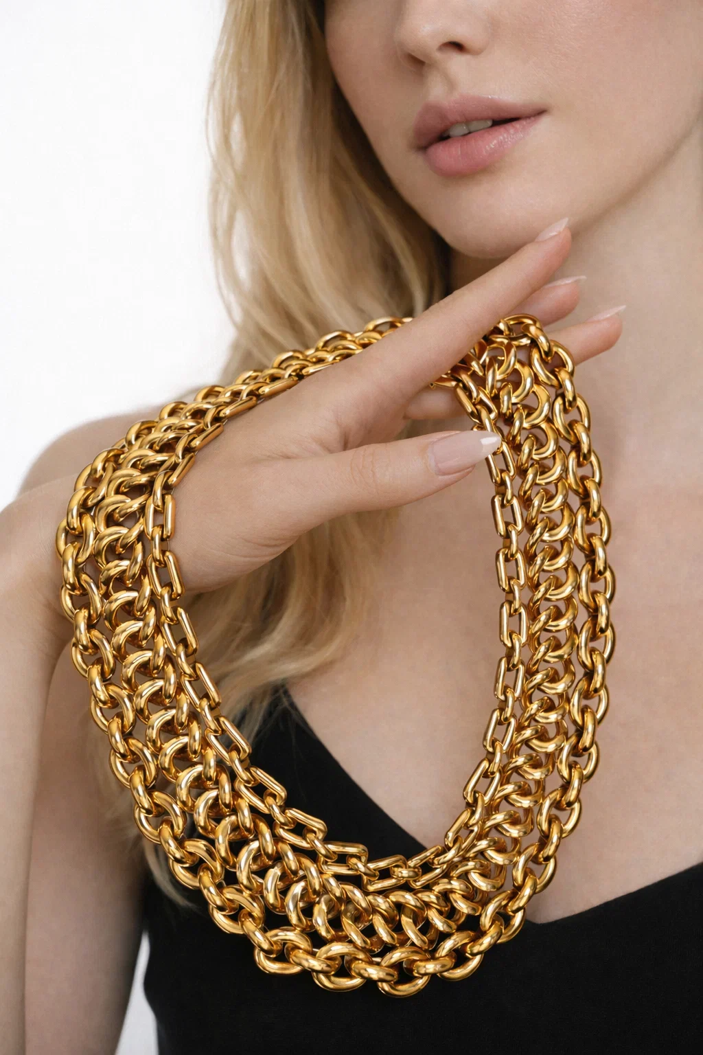 Ralph Lauren Purple Label Chunky Chain 18k Yellow Gold Necklace