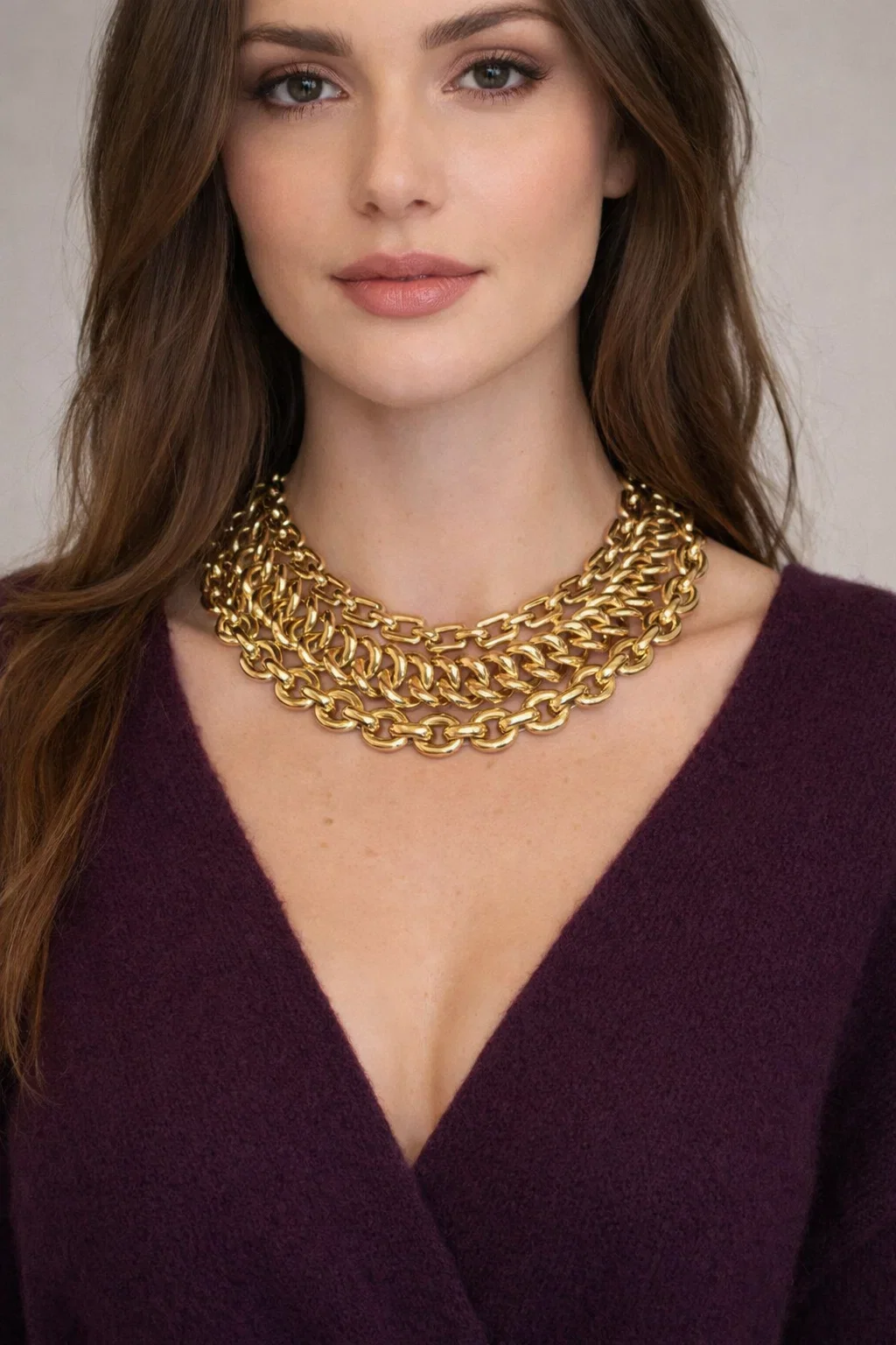 Ralph Lauren Purple Label Chunky Chain 18k Yellow Gold Necklace