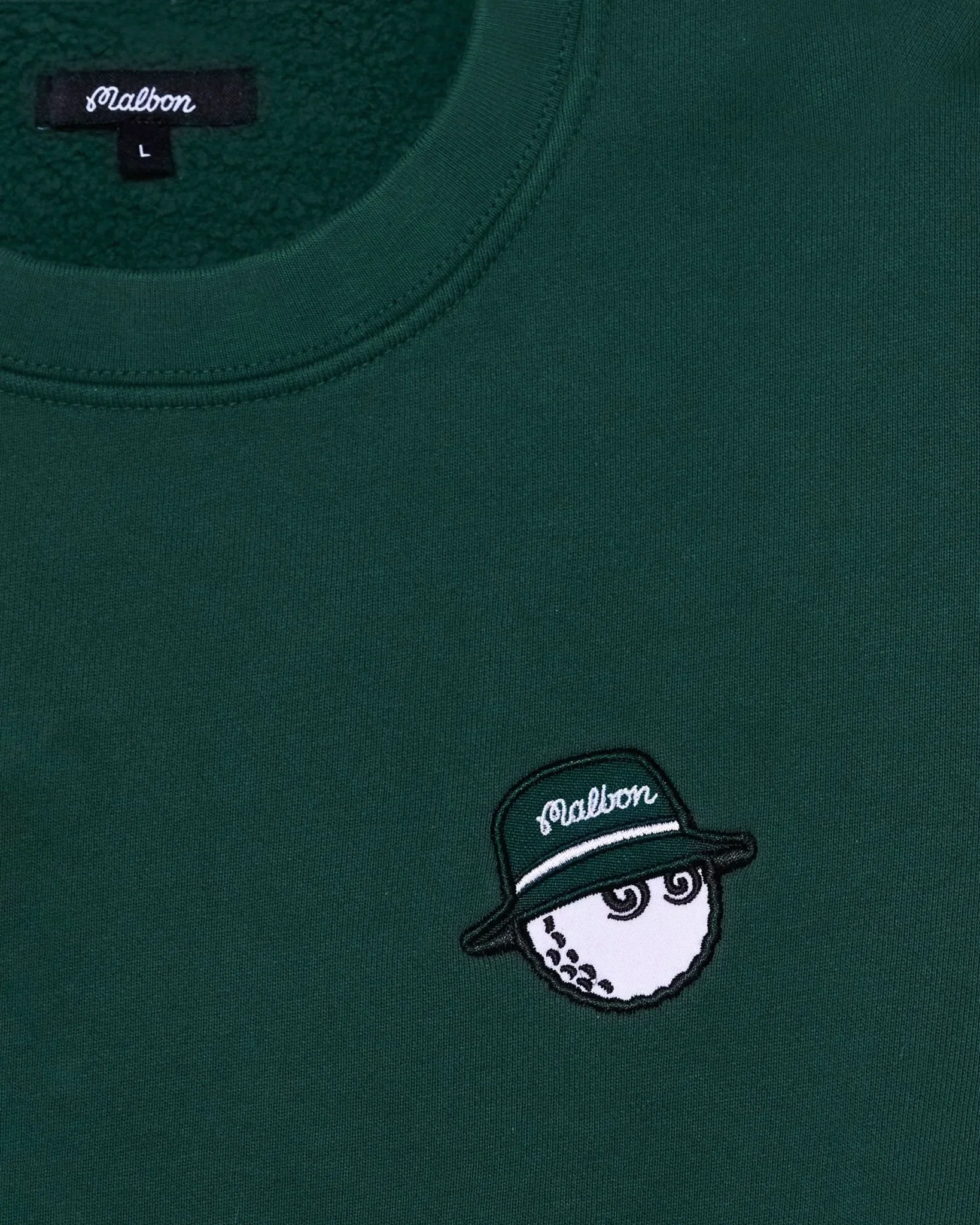 Malbon Golf Range Cooper Sweatshirt — Forest