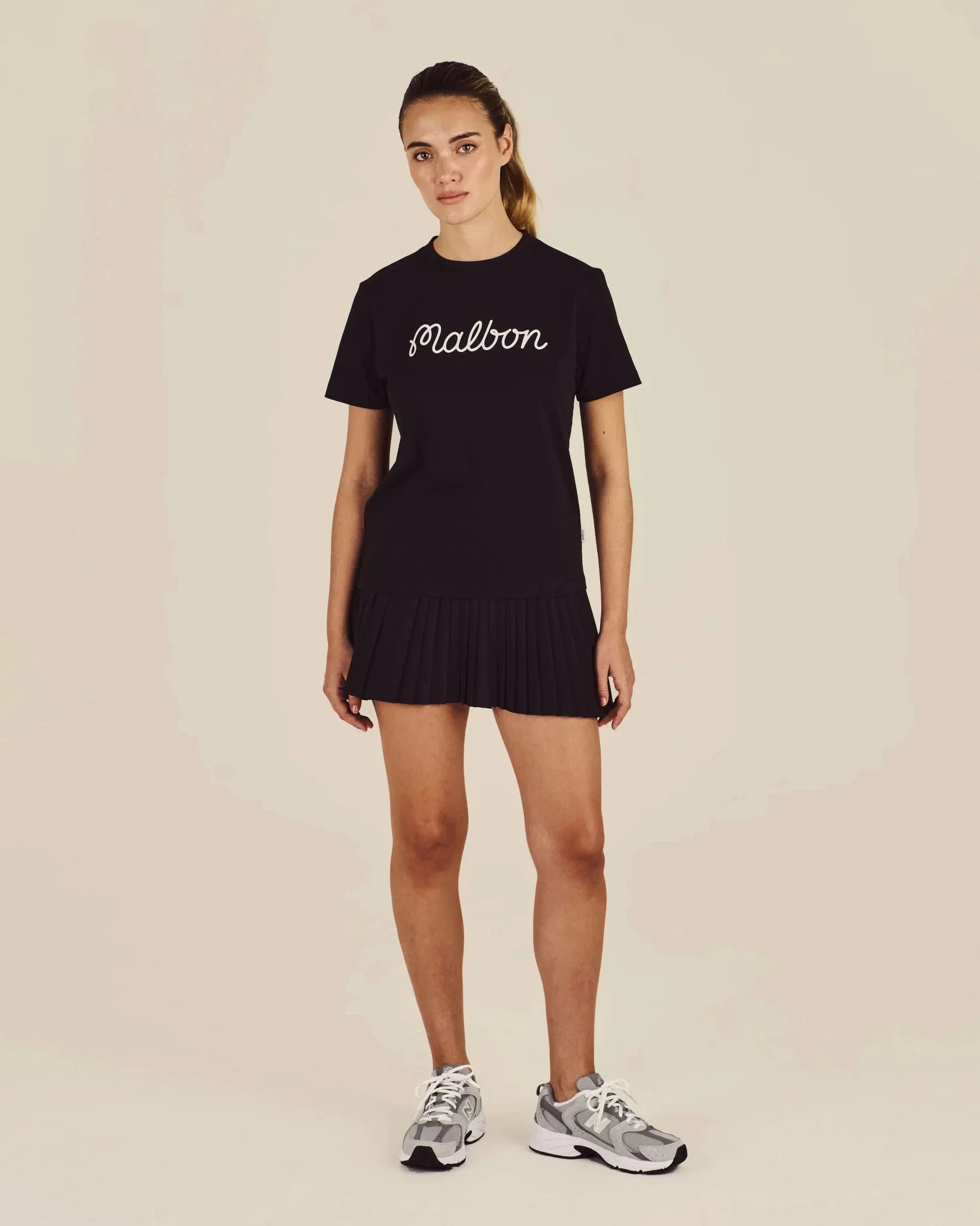 Malbon Golf Women’s Cosette Tee — Black