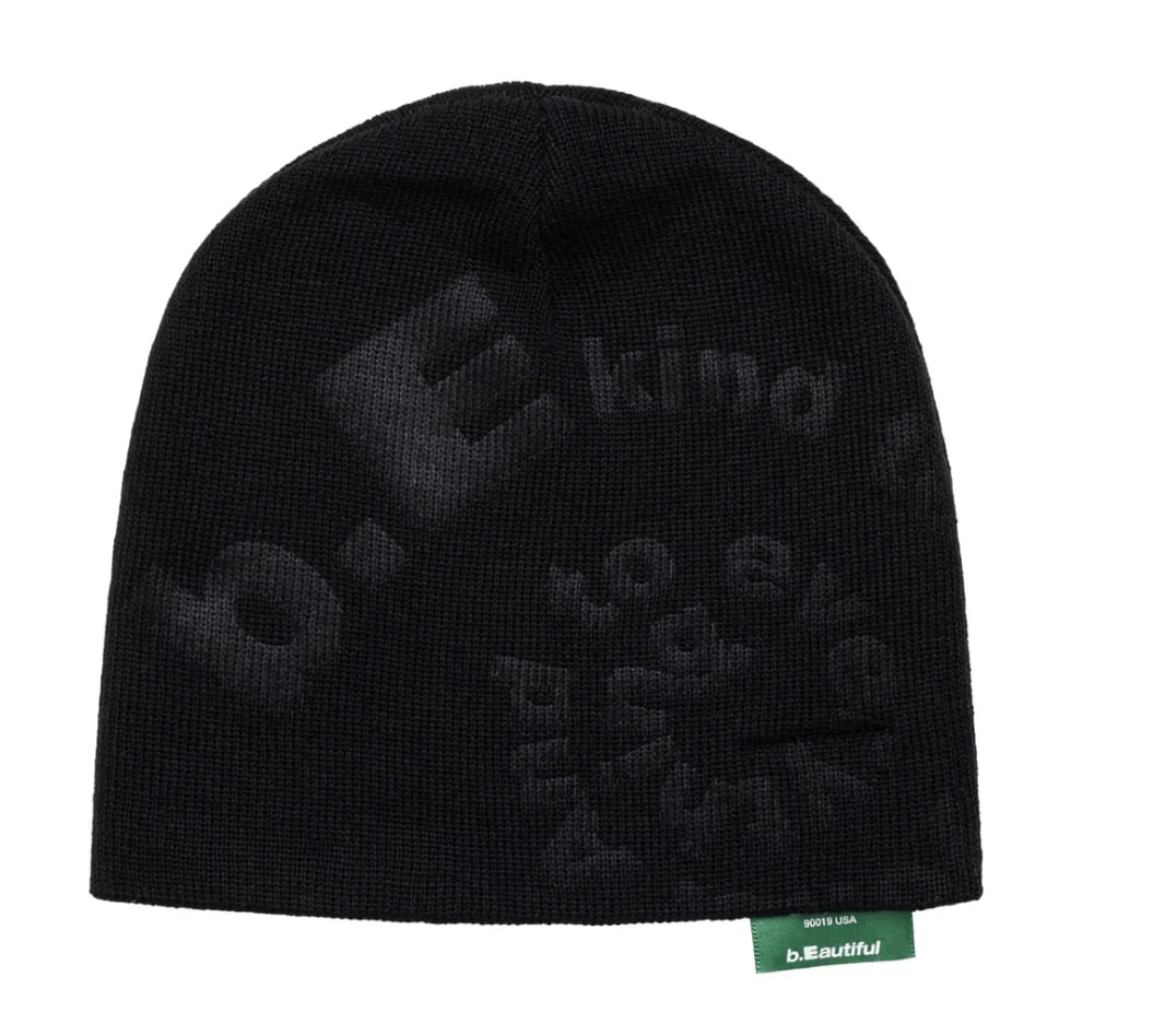 b.Eautiful Embossed Beanie