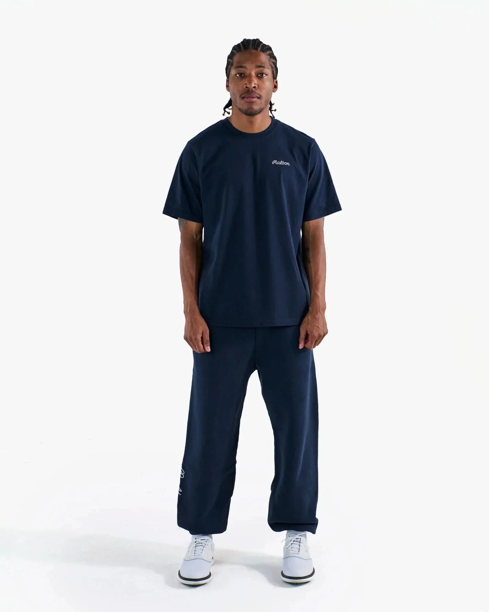 Malbon Golf Bermuda Baldwin Tee – Navy