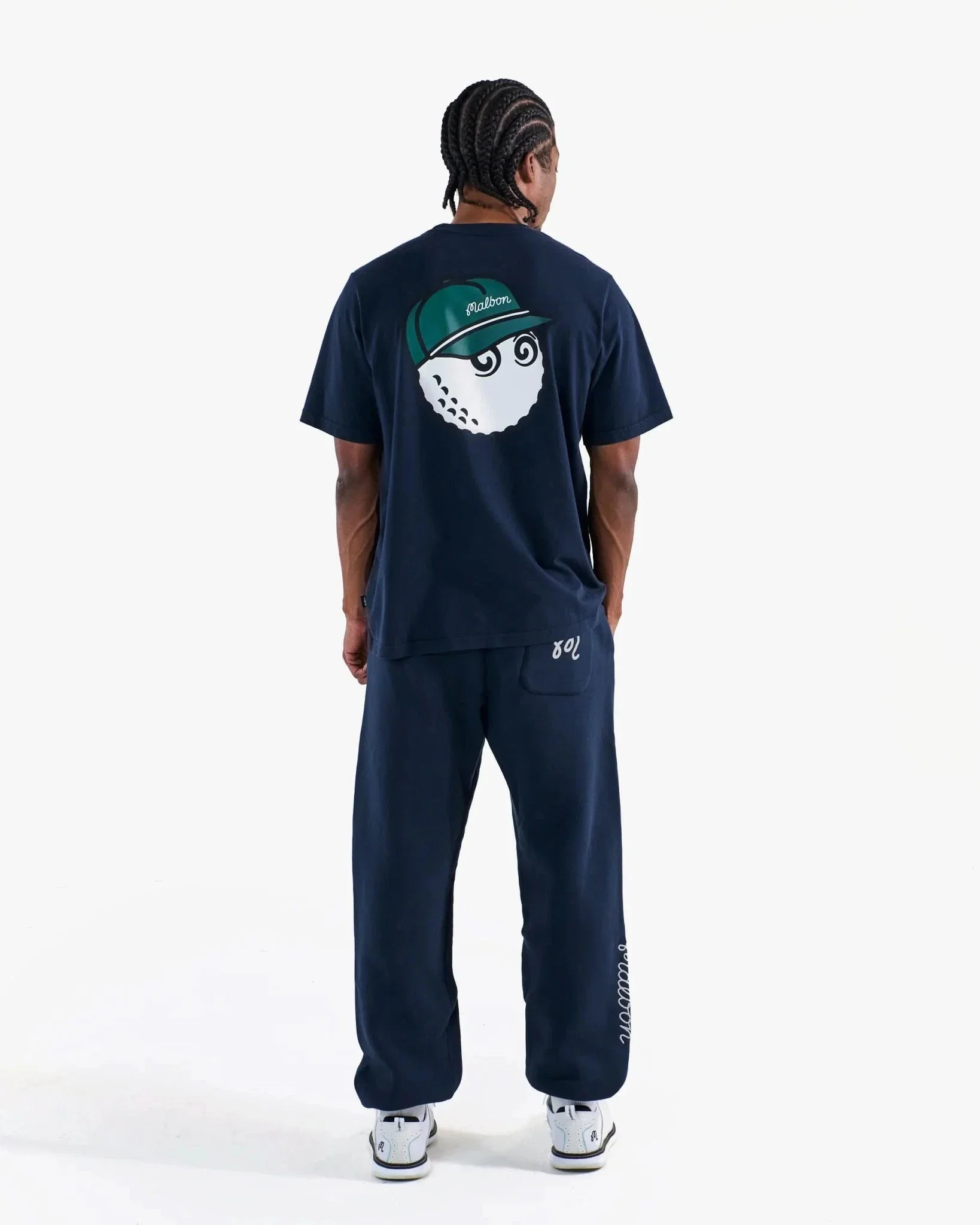Malbon Golf Bermuda Baldwin Tee – Navy