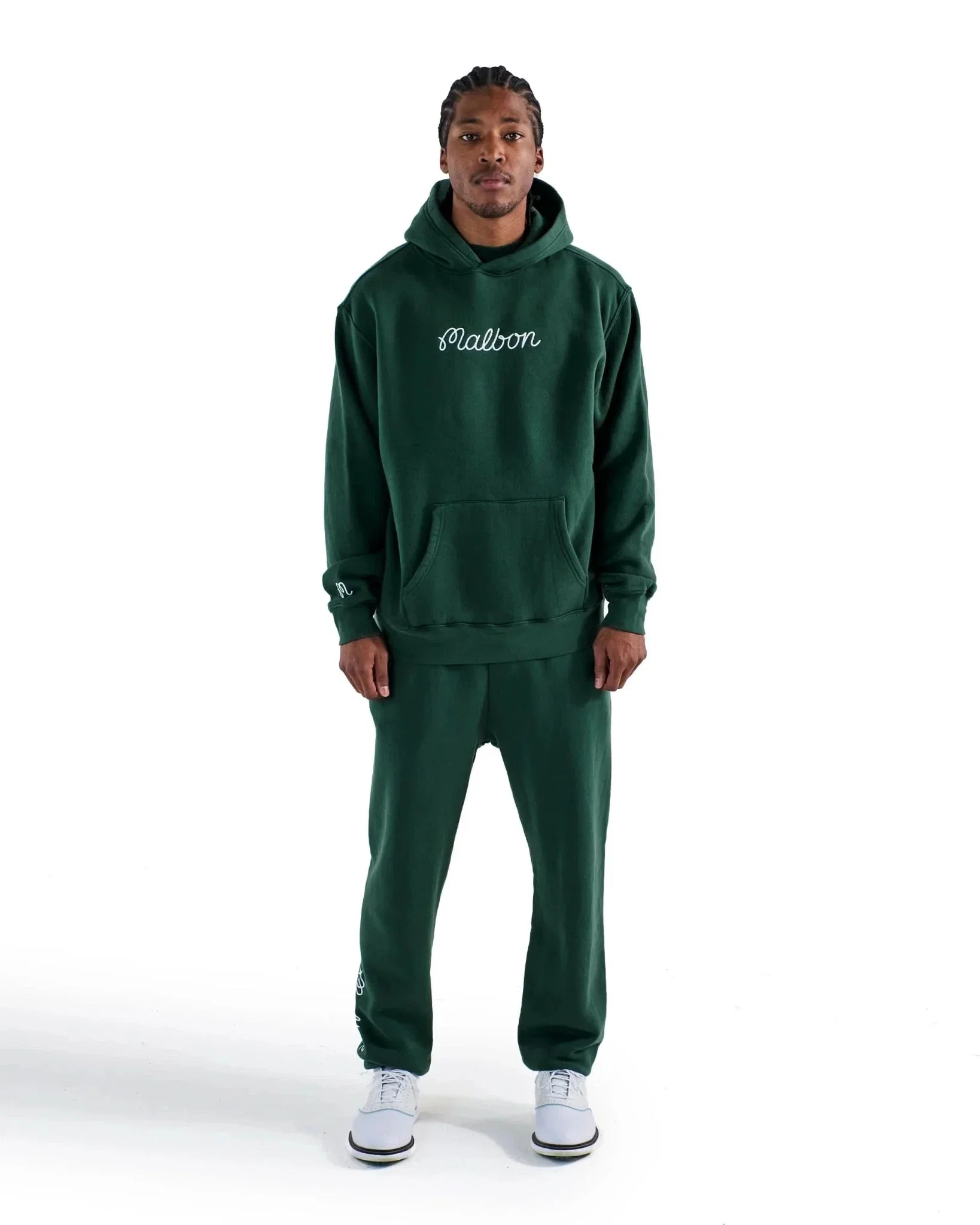 Malbon Golf Fesque Hoodie – Forest Green