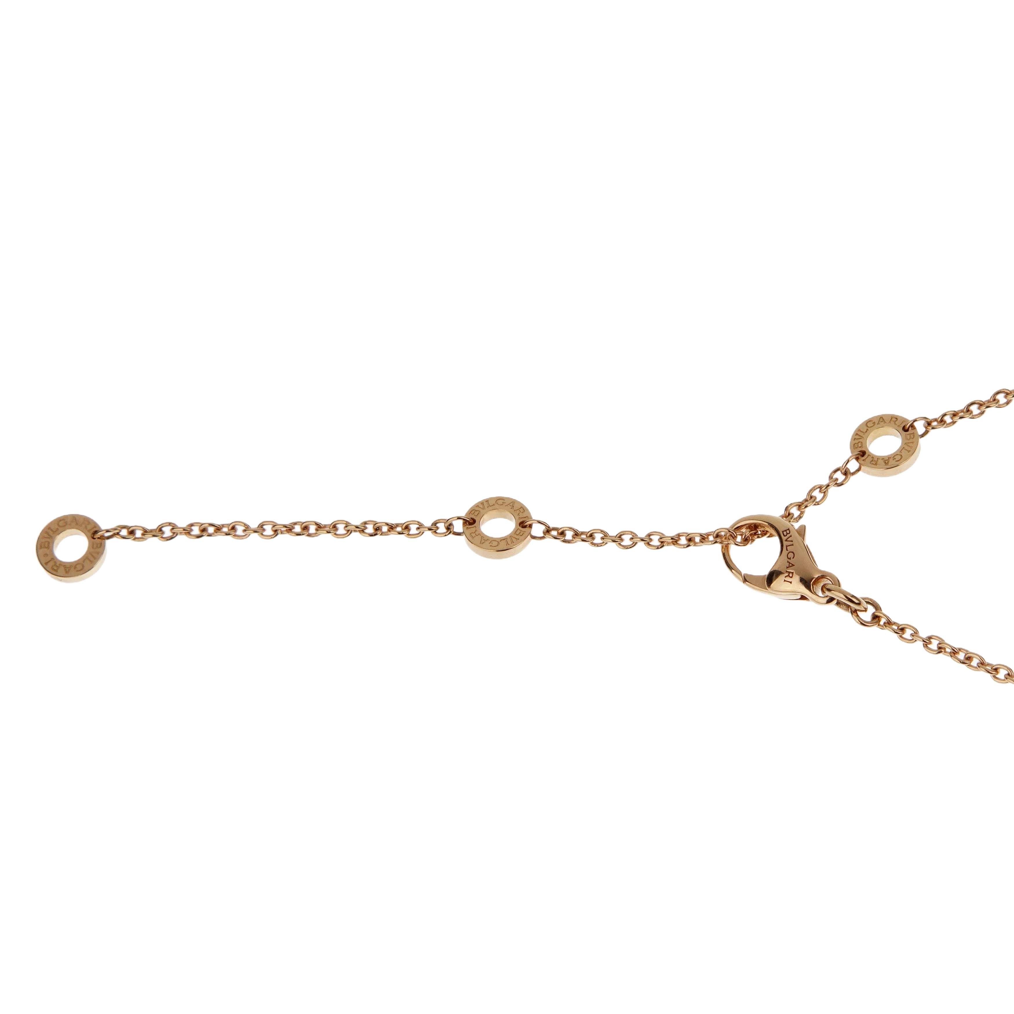 Bvlgari Bvlgari Solitaire Diamond Rose Gold Pendant Necklace