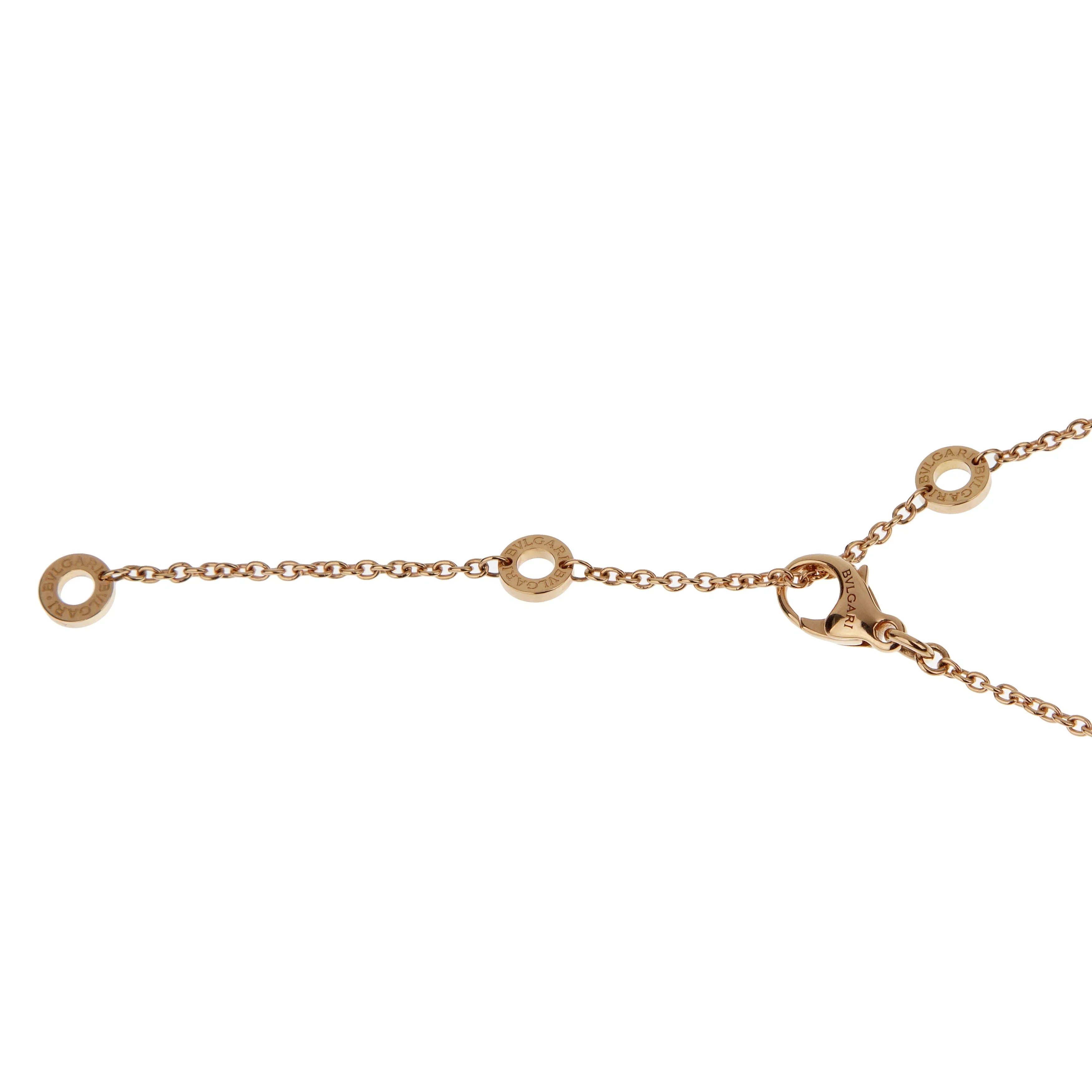 Bvlgari B.zero1 Legend Ceramic 18k Rose Gold Pendant Necklace