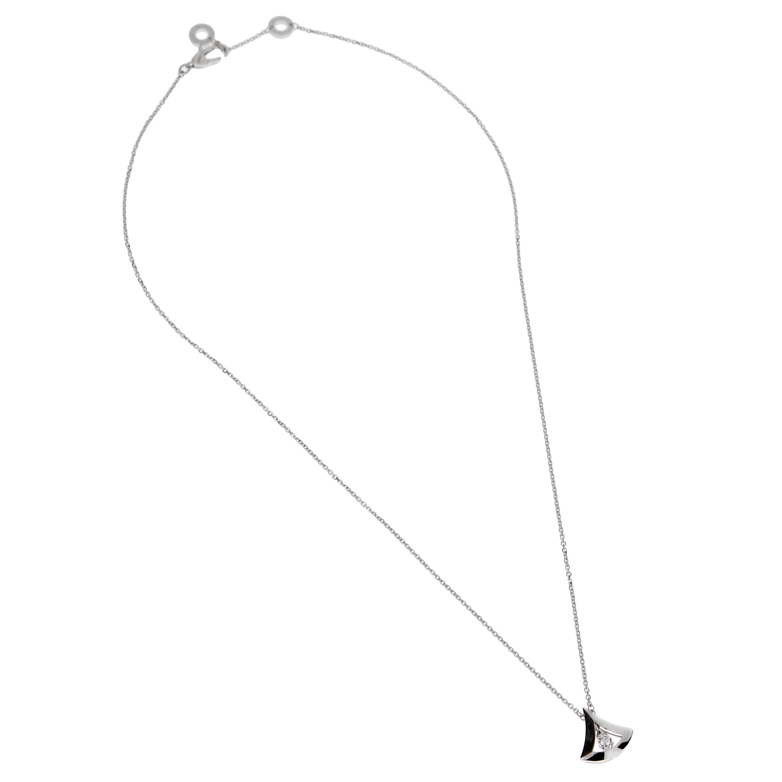 Bvlgari Divas Dream 18k Diamond White Gold Pendant Necklace