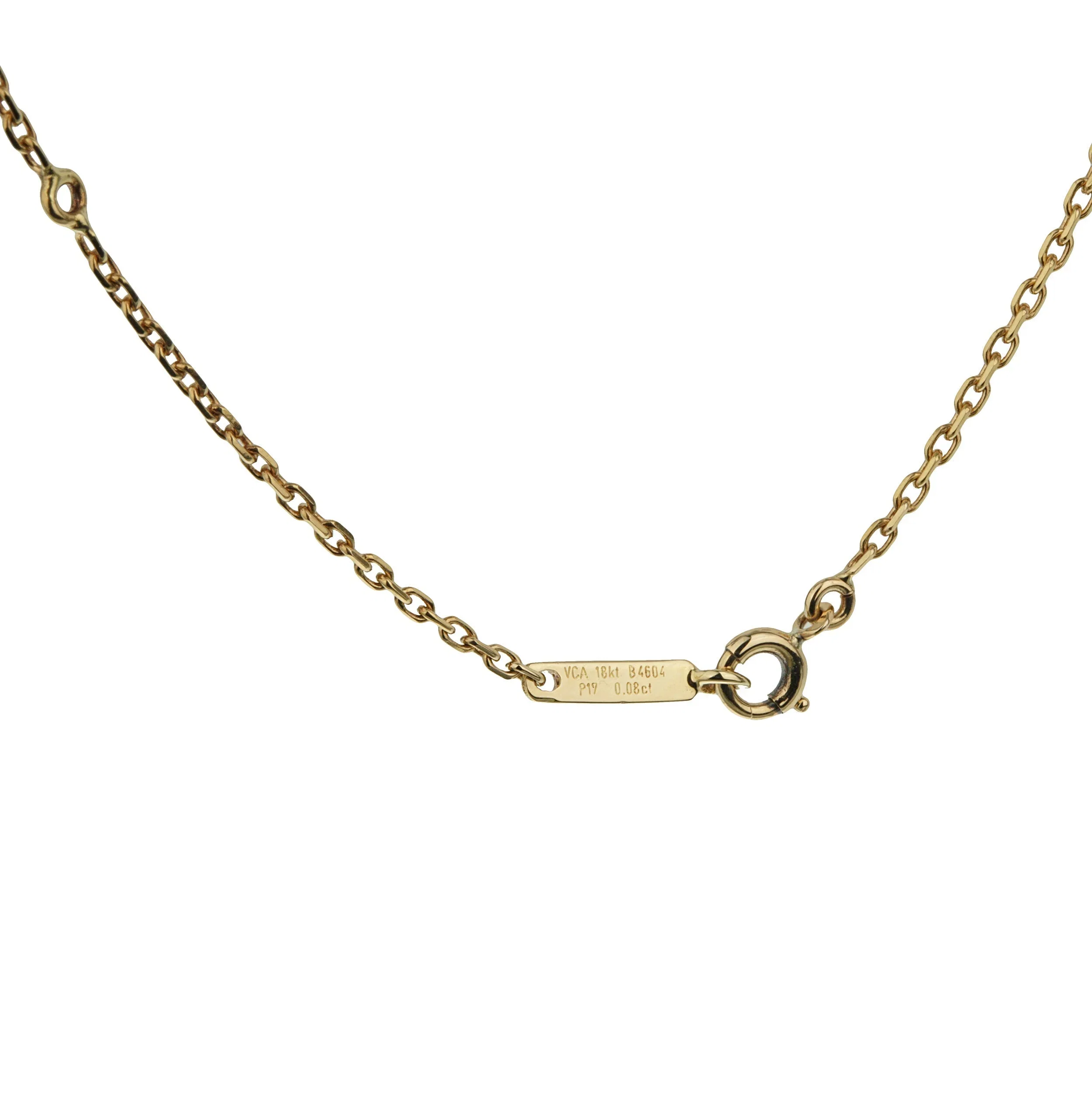 Van Cleef & Arpels Van Cleef Arpels Pearl Diamond Bow 18k Yellow Gold Necklace