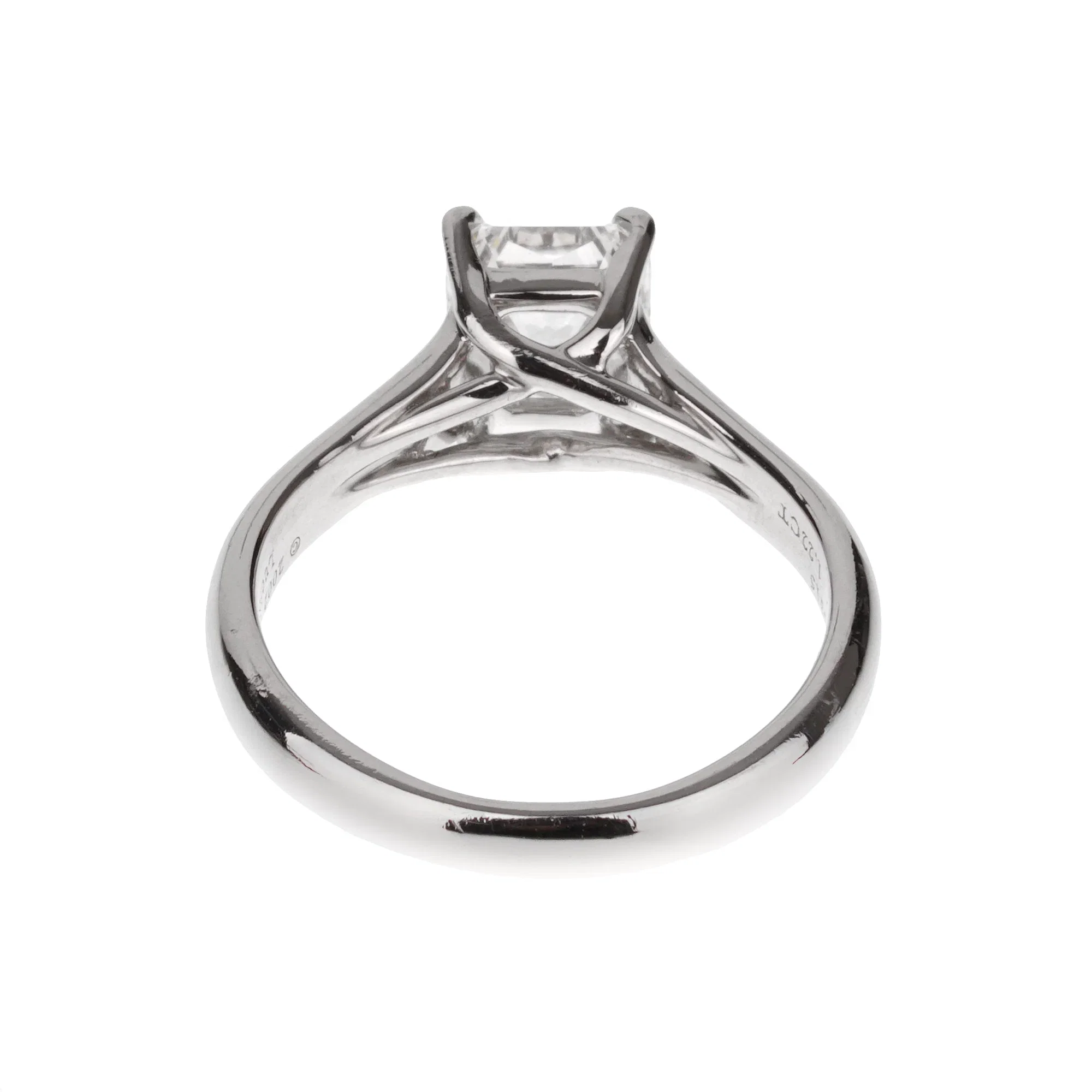 Tiffany & Co Lucida Cut Diamond Platinum Engagement Ring