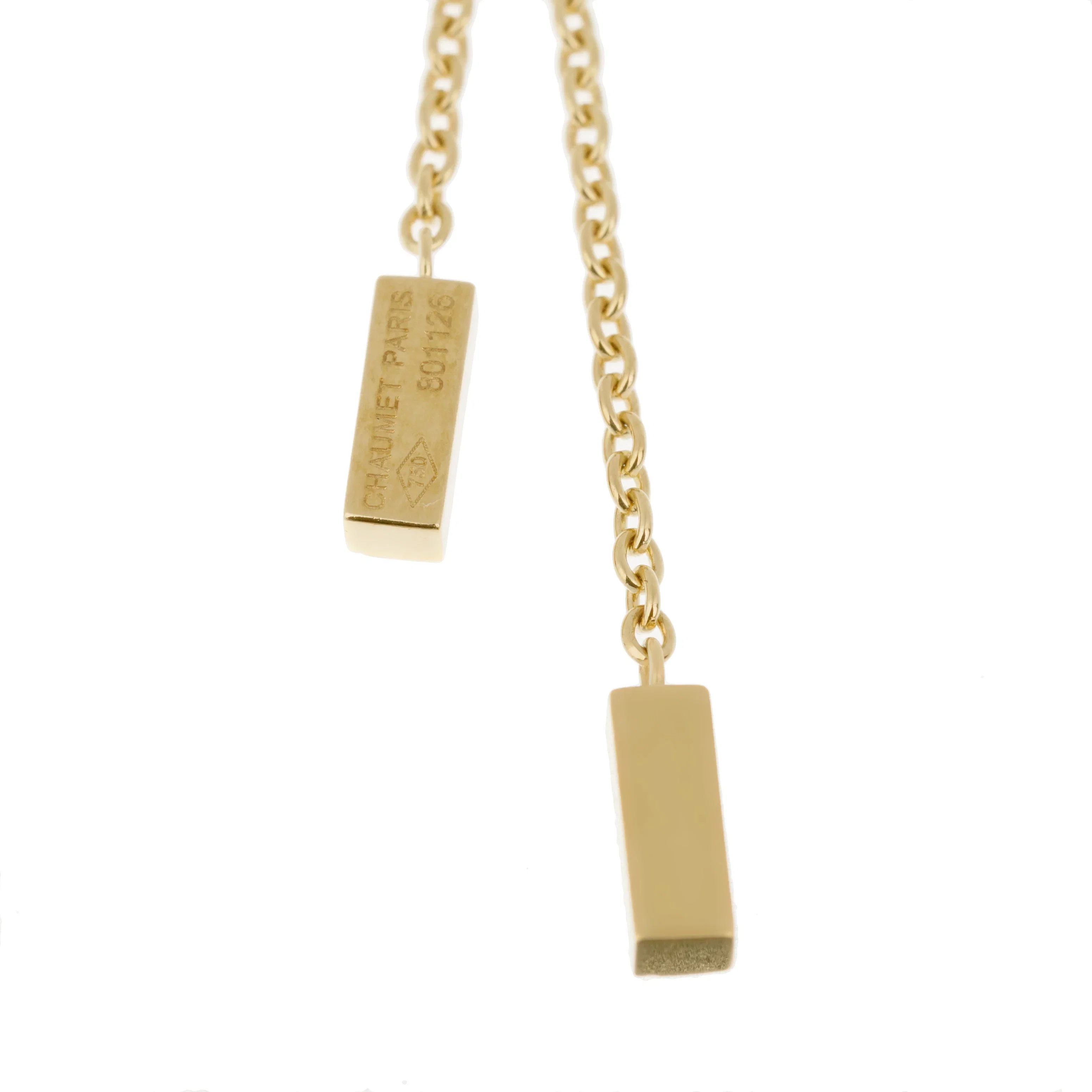 Chaumet Diamond Gemstone 18k Yellow Gold Brooch