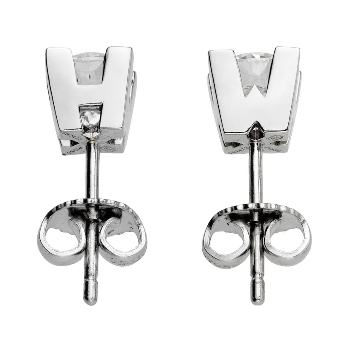 Harry Winston Platinum Diamond Stud Earrings 1.41ct