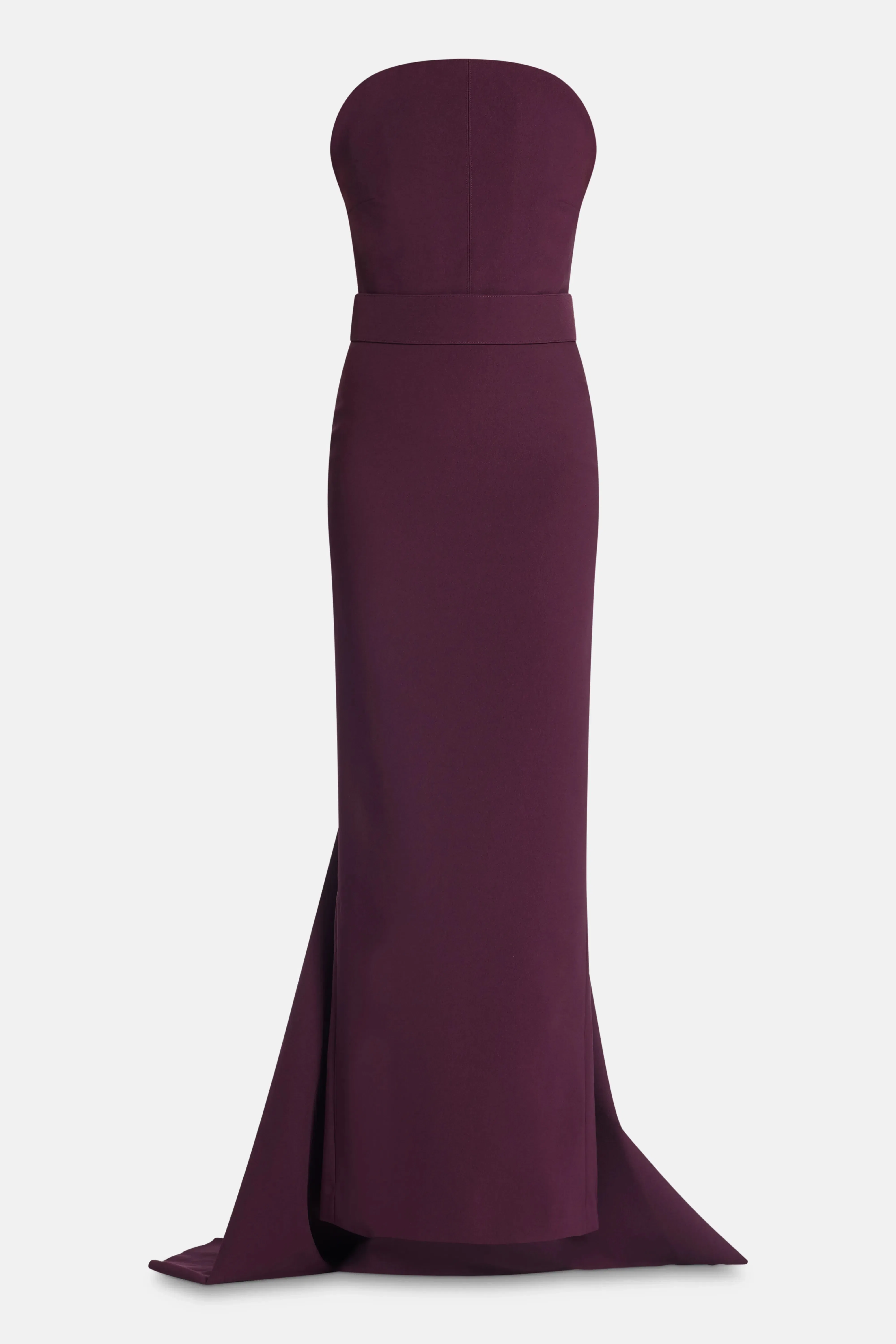 Solace London Citra Evening Gown in Burgundy