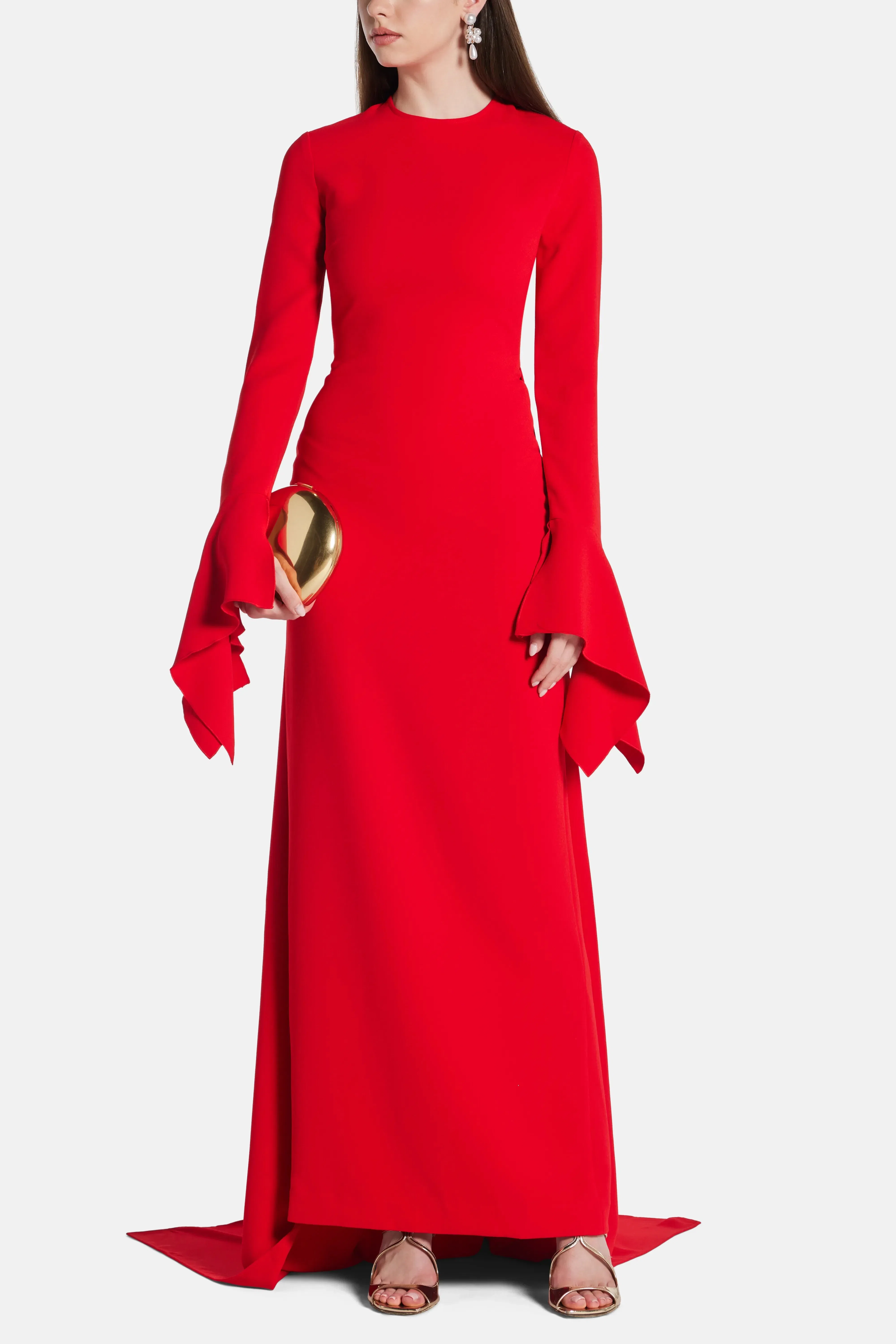 Solace London Blake Evening Dress in Red