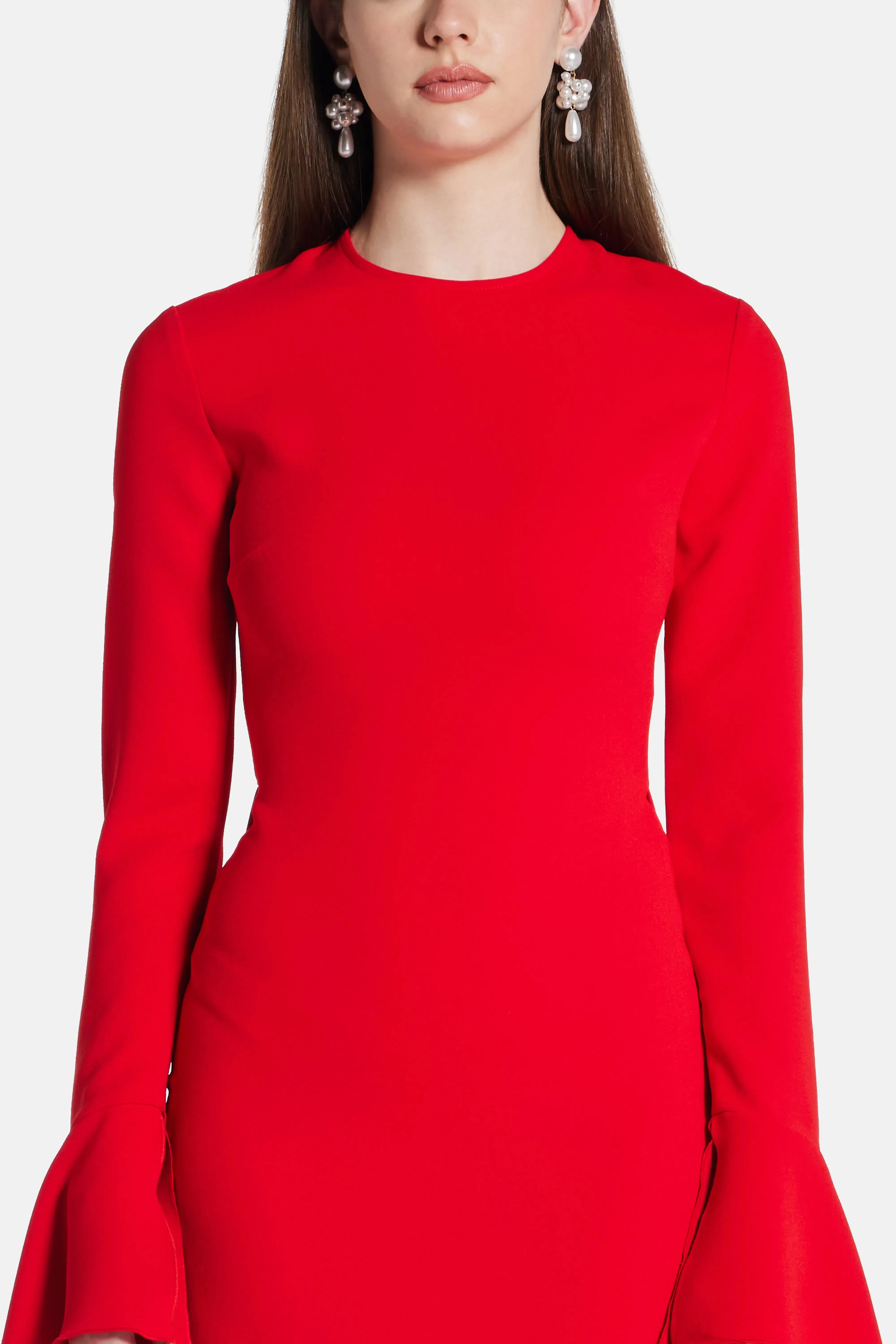 Solace London Blake Evening Dress in Red
