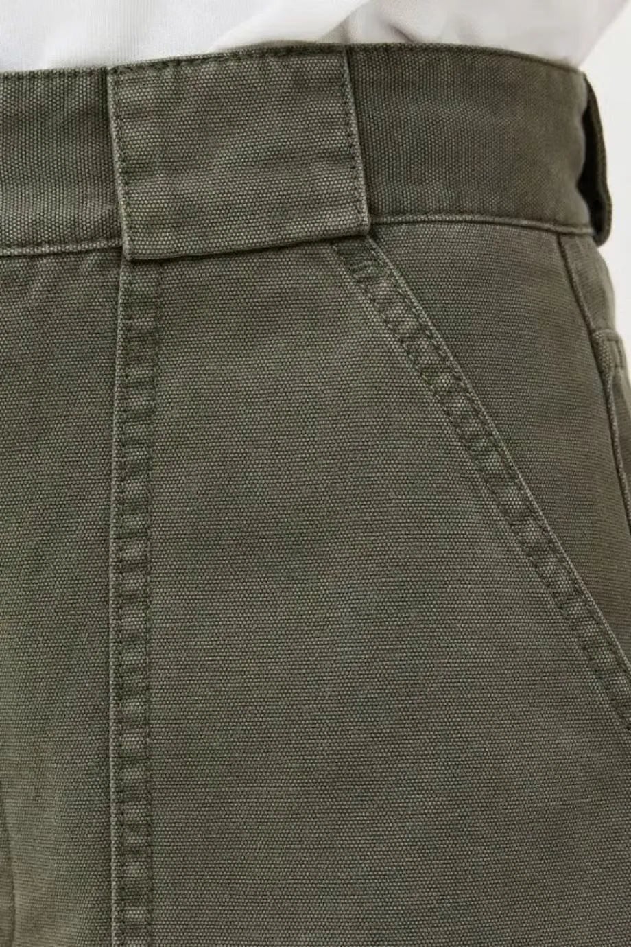 ANINE BING Grayson Cotton Cargo Pants in Green
