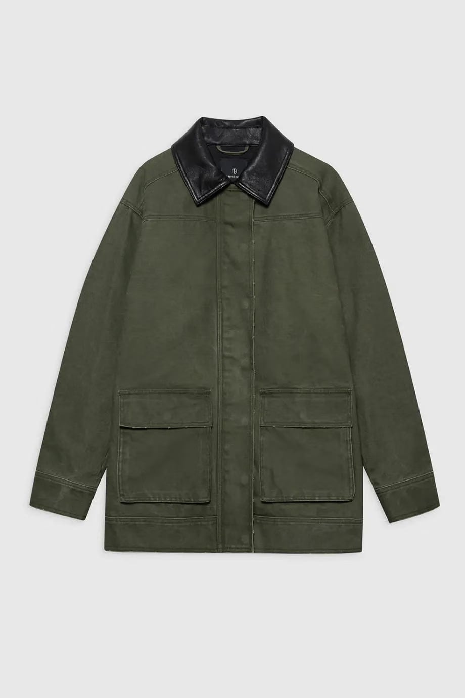 ANINE BING Sean Cotton Jacket in Green