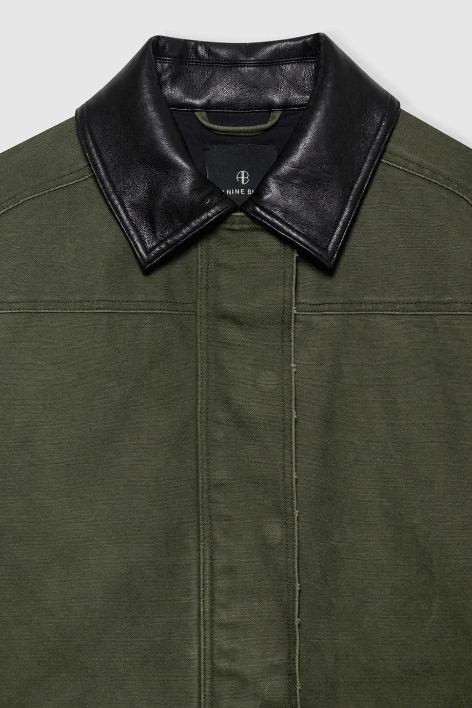 ANINE BING Sean Cotton Jacket in Green
