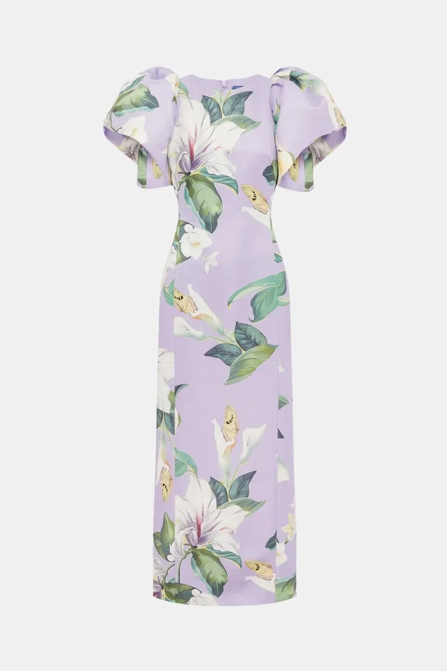 Leo Lin Lucinda Floral Lily Blossom Maxi Dress in Purple